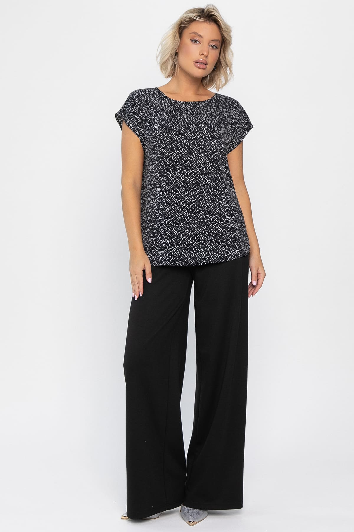 Блуза Милена (черная) Б14303-8М