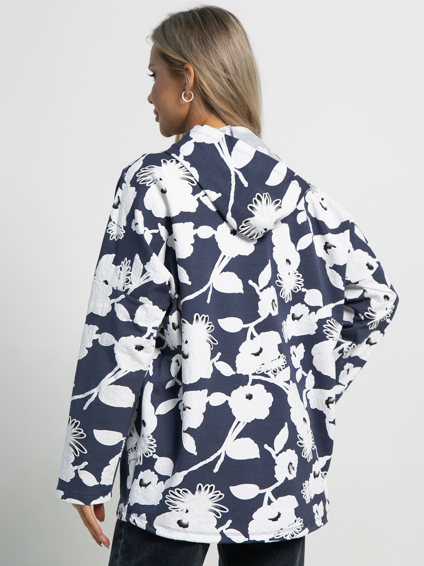 Жакет летний Фловерс (синий) Б15580-18М