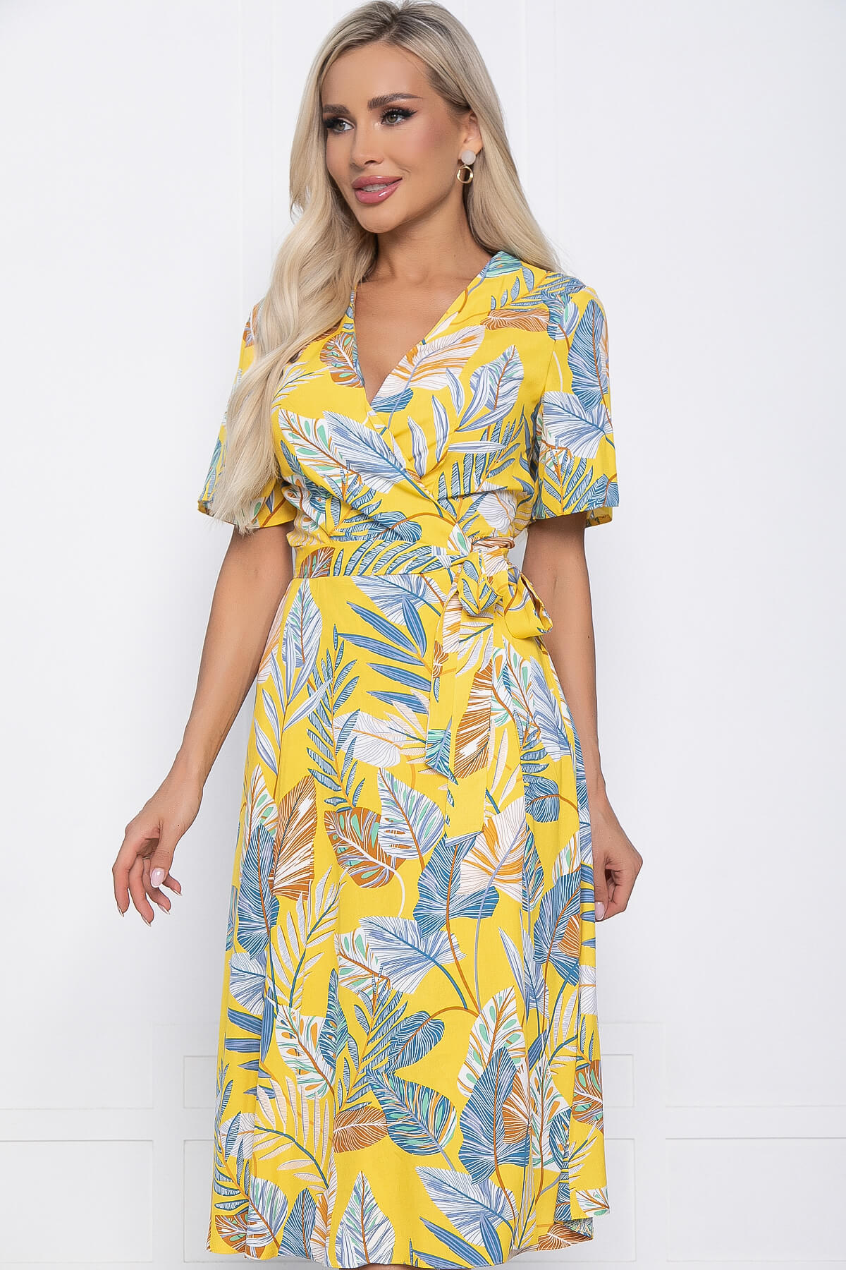 Платье Мода люкс (желтое) П10882