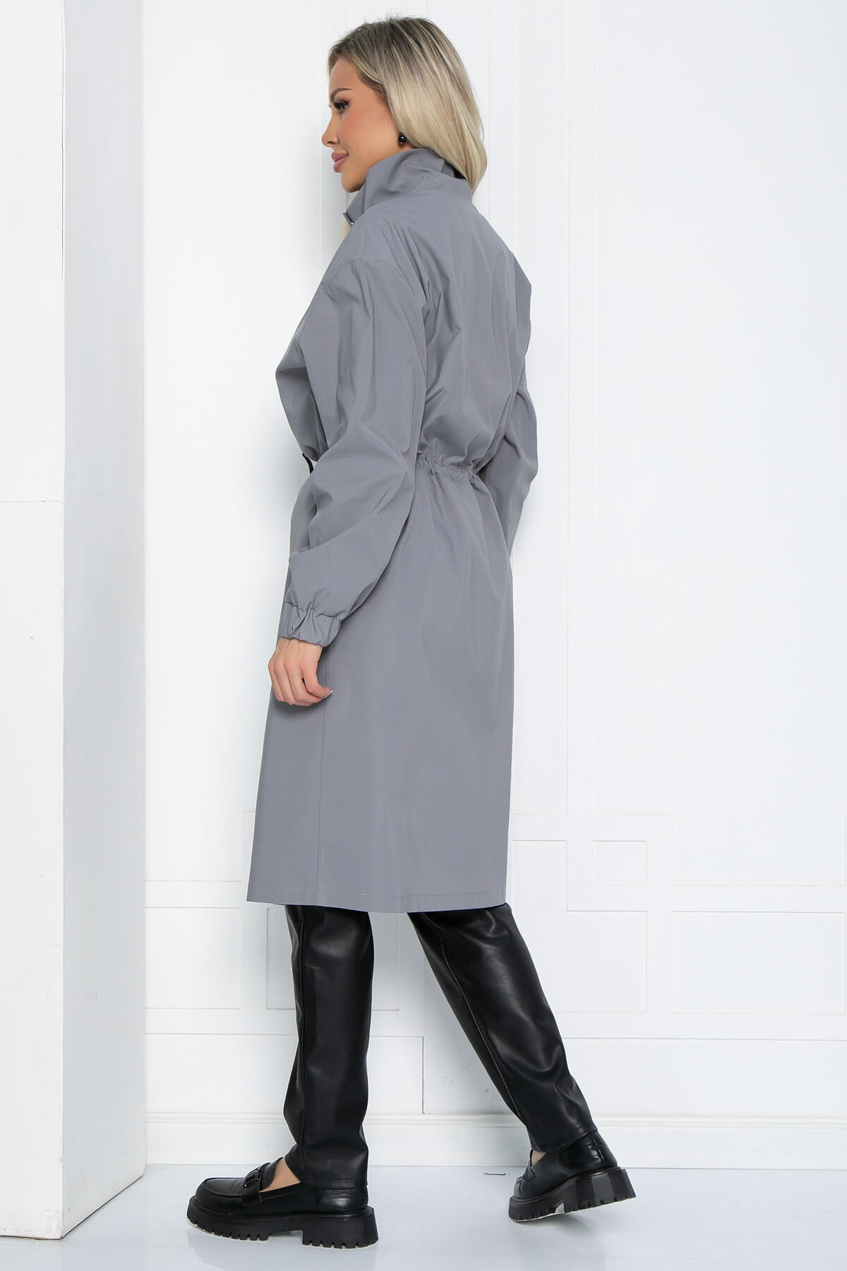 Плащ Весна близко (серый) Б12486-7