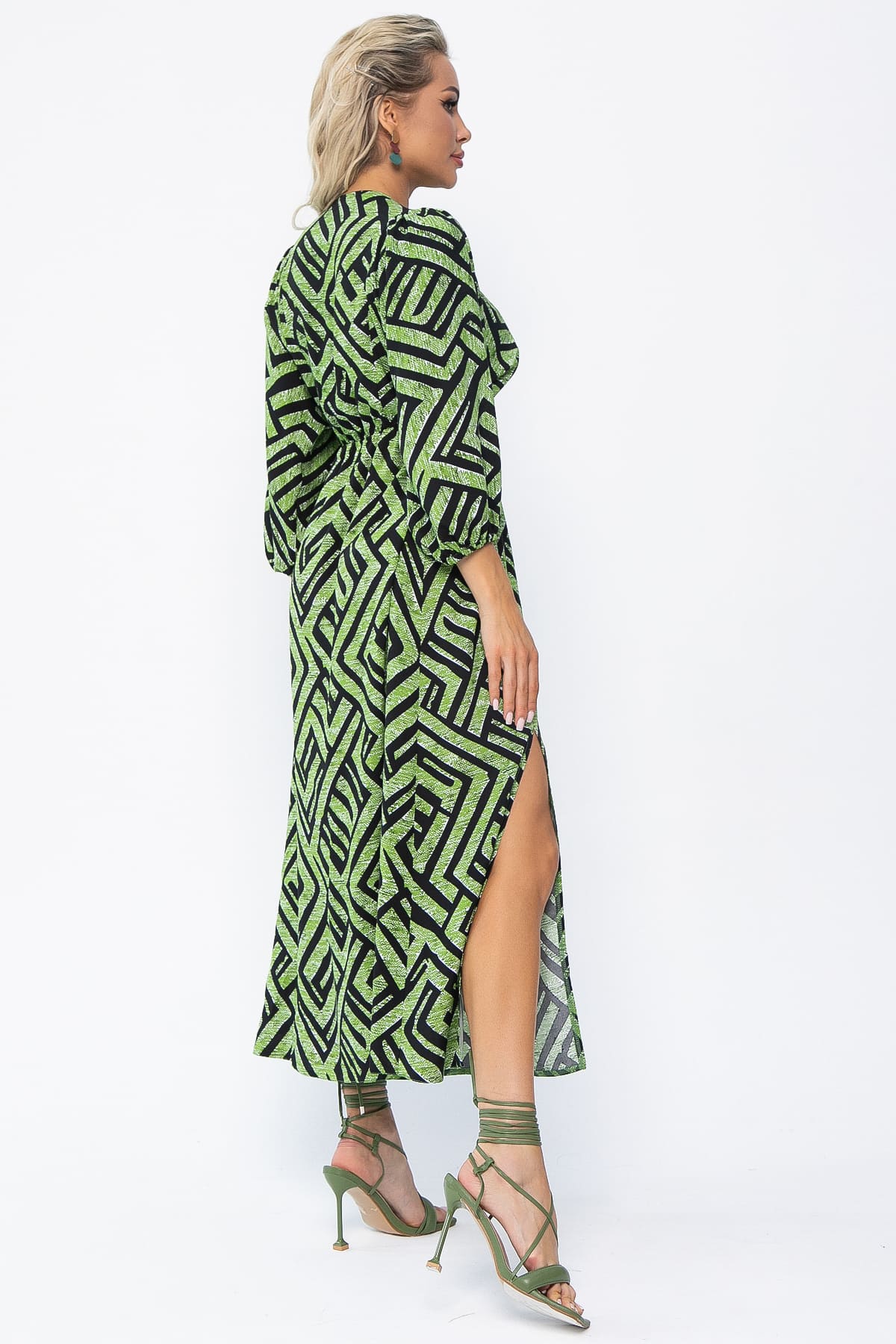 Платье Неповторимая (зеленое) П13640-33М