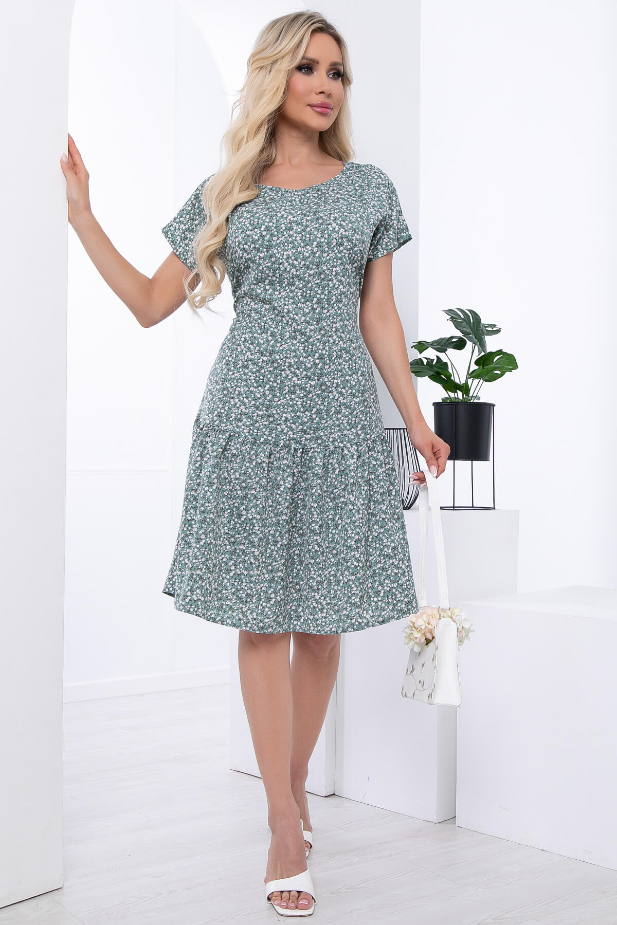 Платье "Ева" (нефрит) П7015