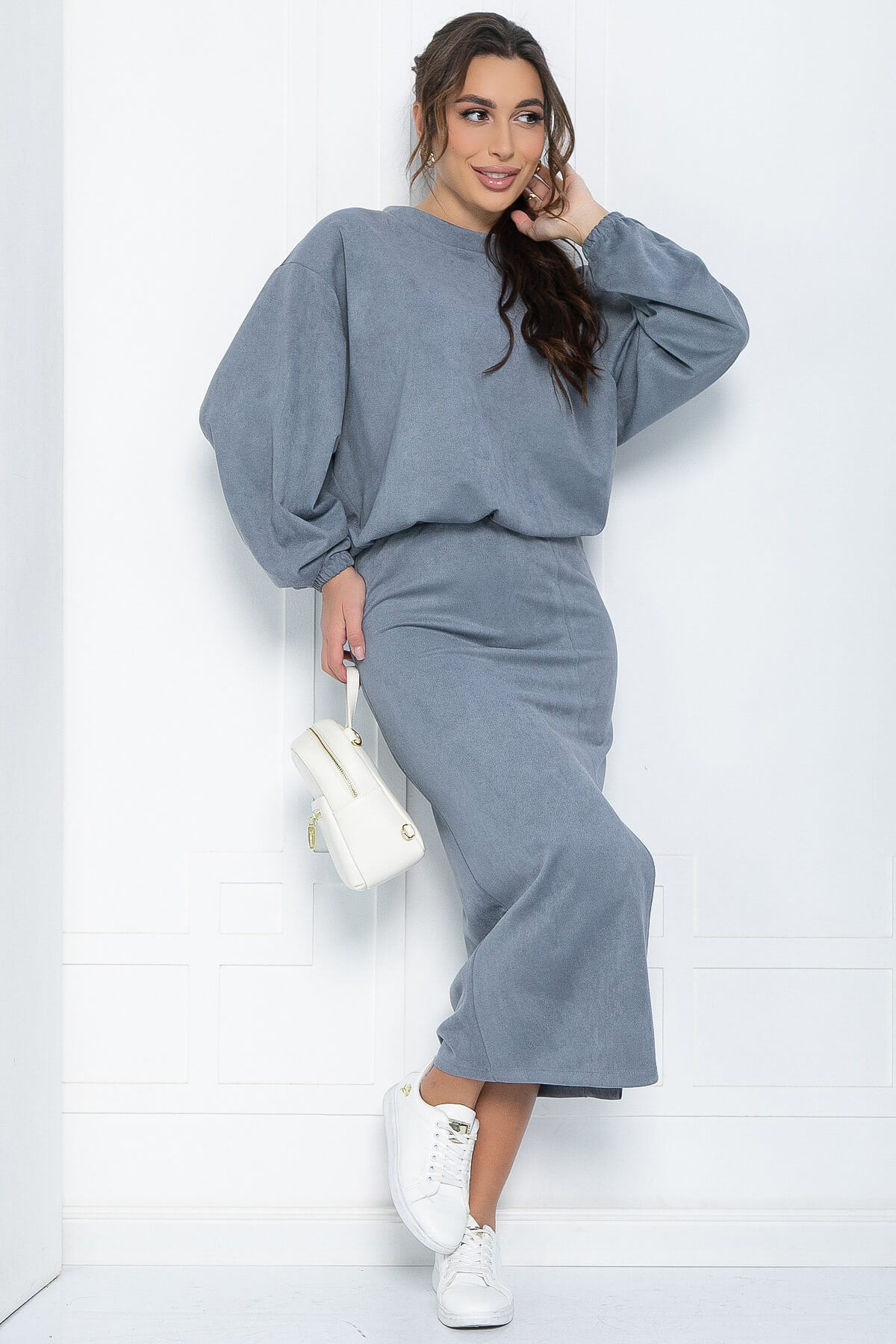 Костюм Мендес (серый) К12046