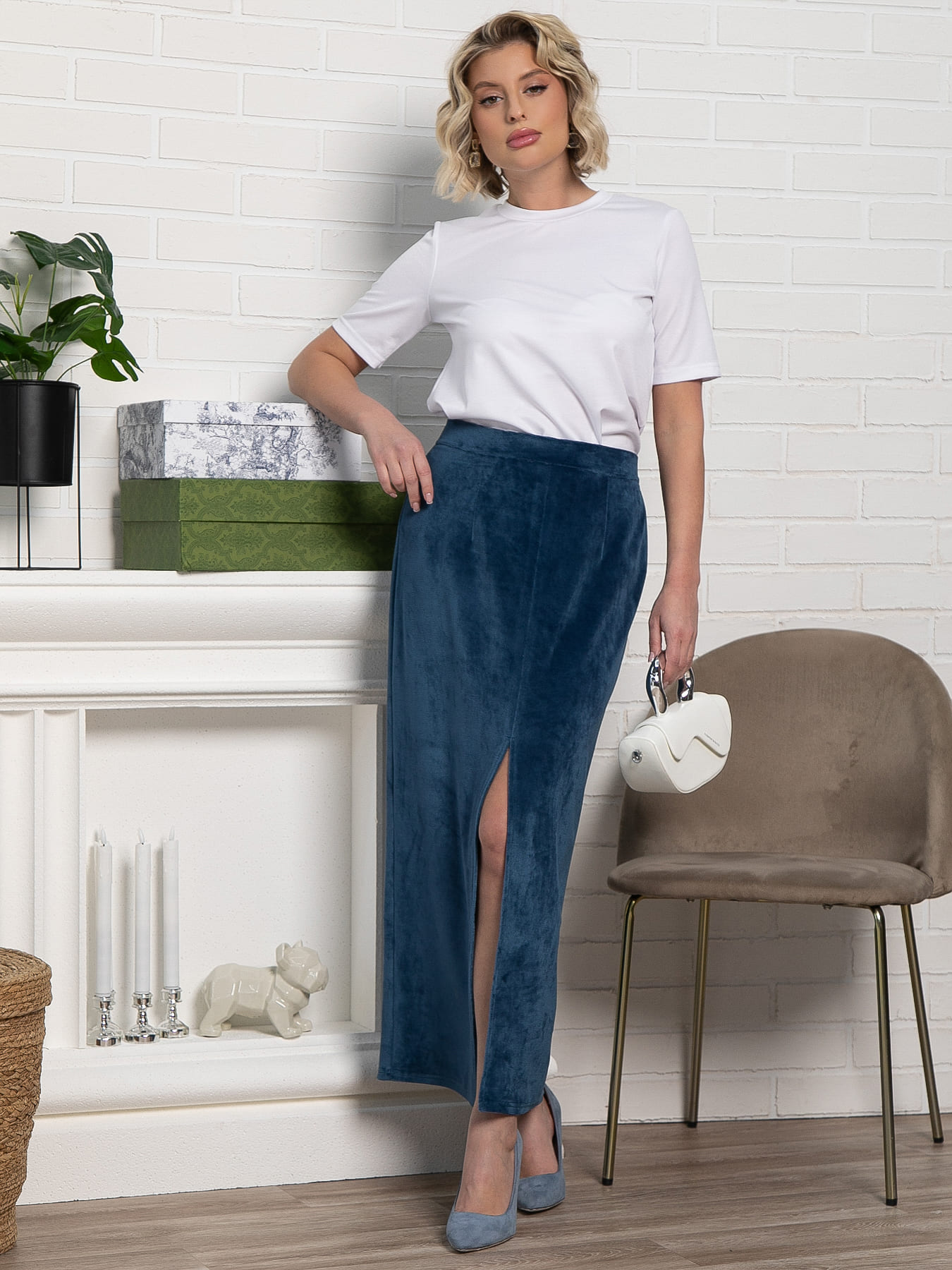 Юбка Асмира (джинс) Ю15195-18М