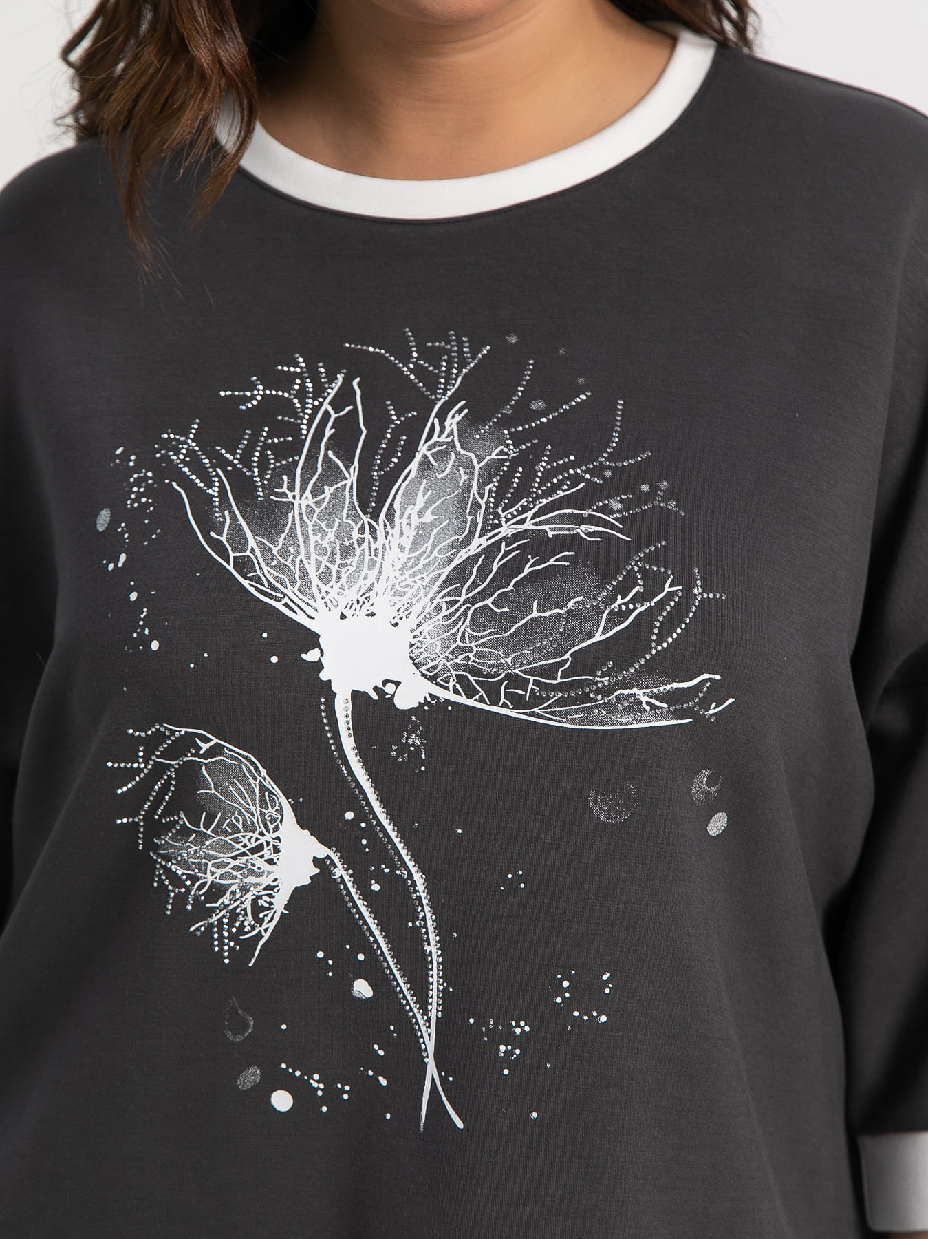 Блуза Нукси (серая) Б15172-4М