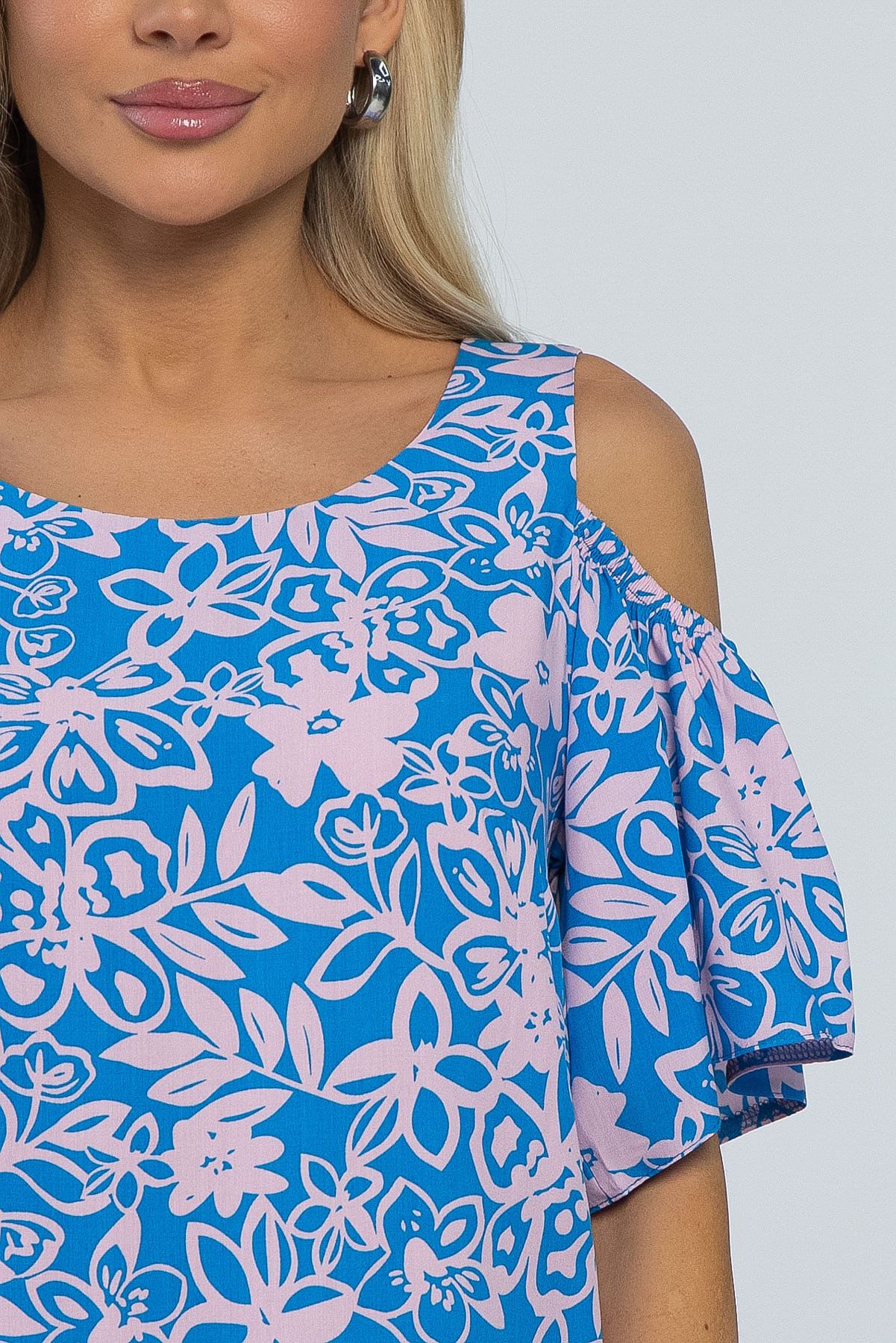 Платье Марианна (сине-розовое) П15348-5М