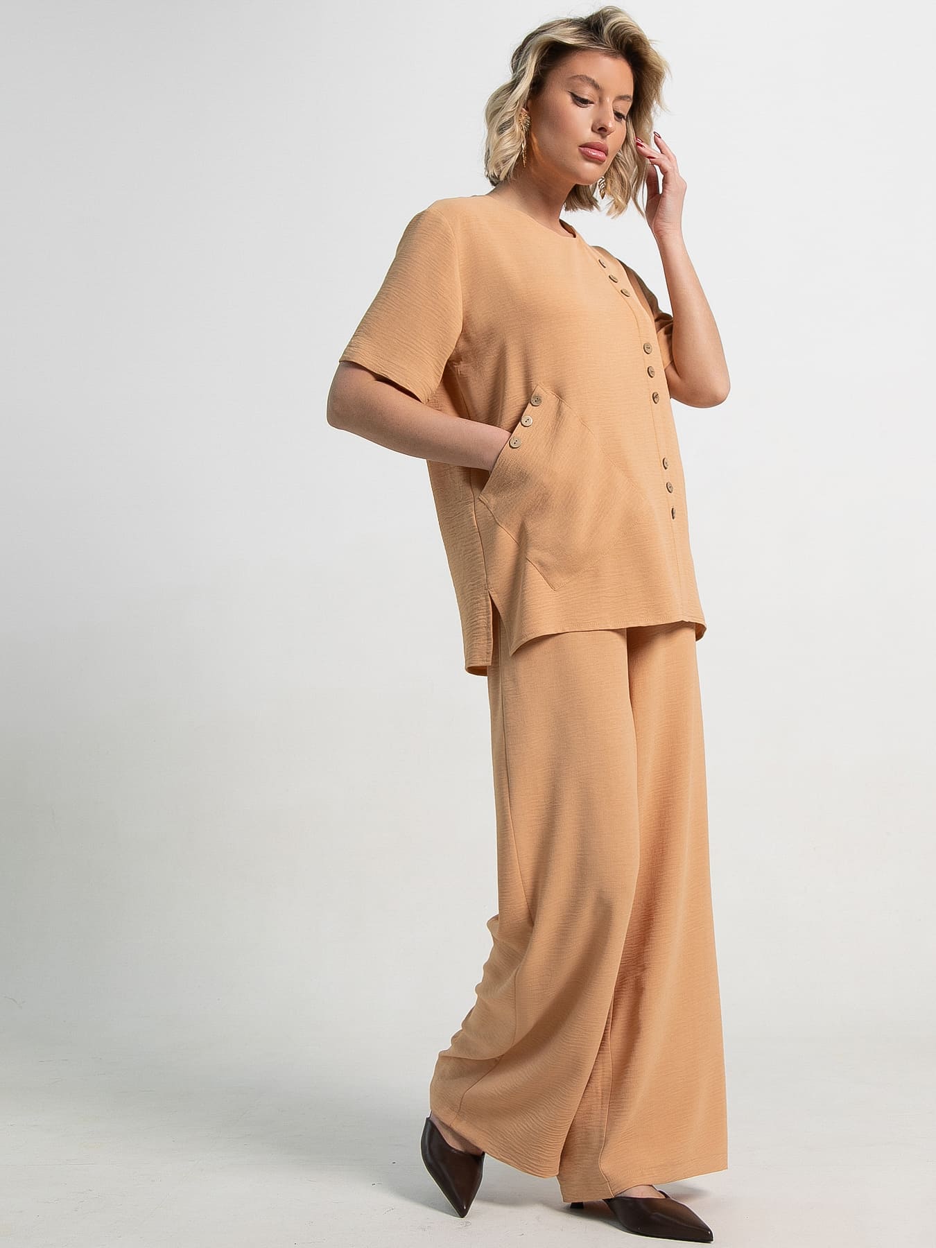 Костюм Вайлет (оранжево-бежевый) К15386-8М