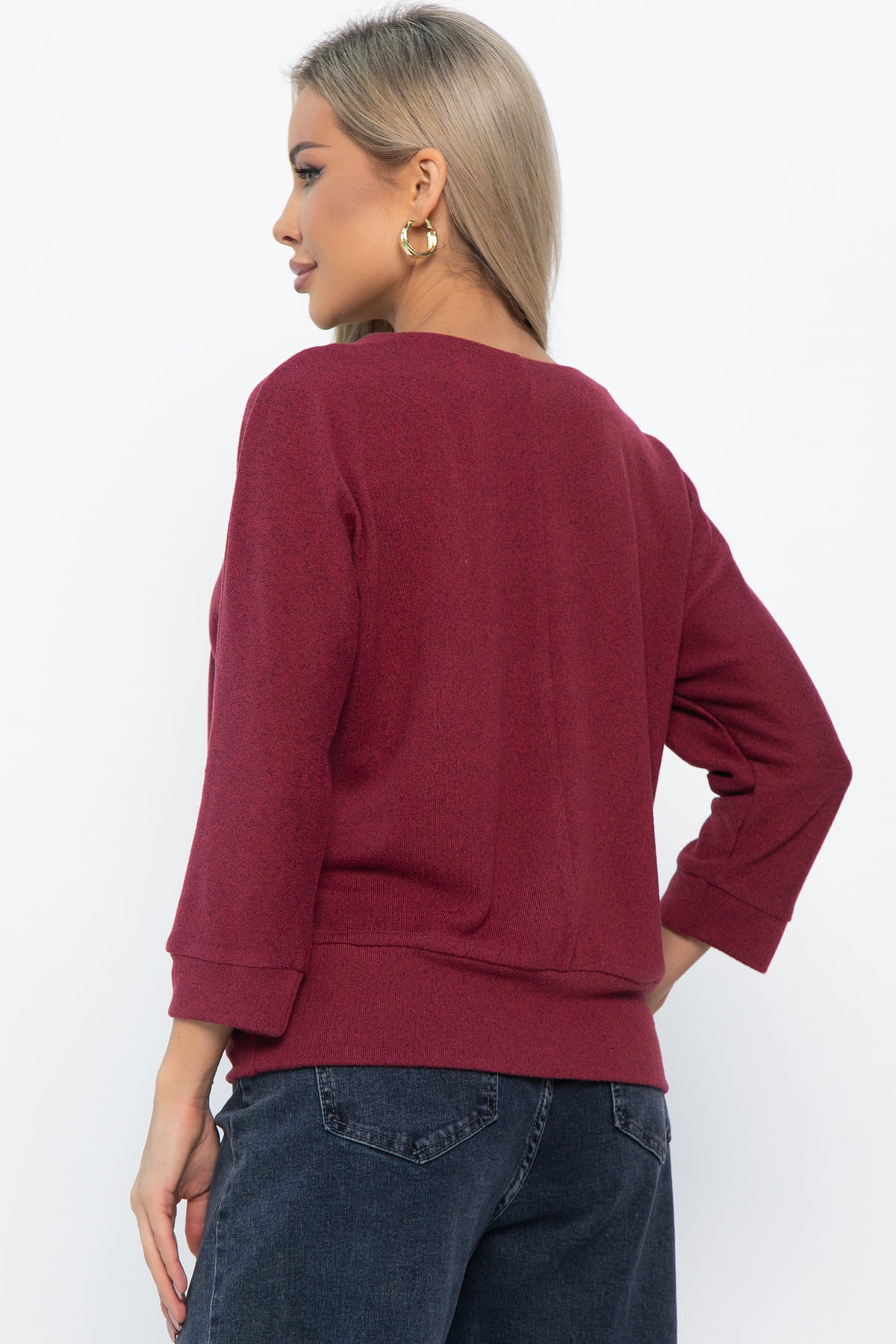Джемпер трикотажный Претти (бордовый) Б14845-50М