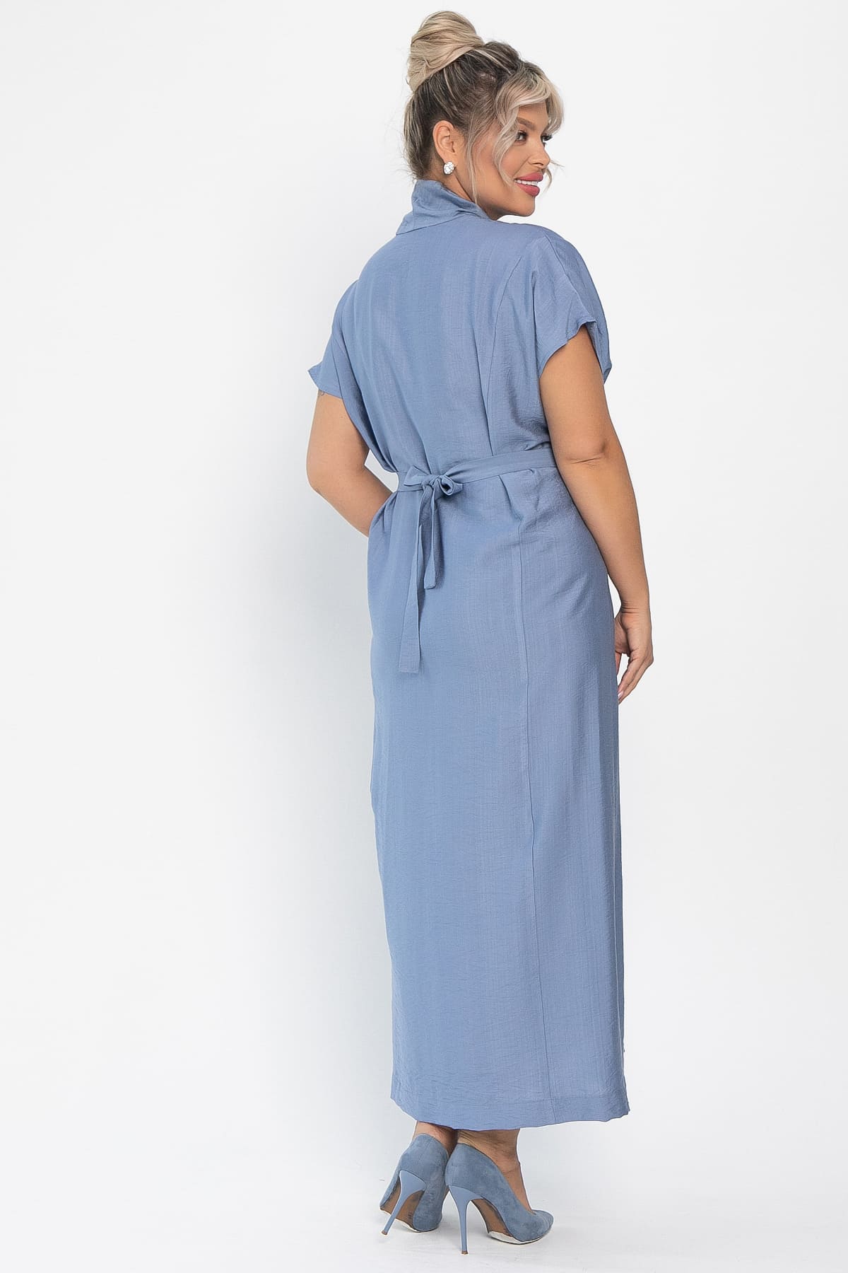 Платье Исландия (голубое) П14008-30М
