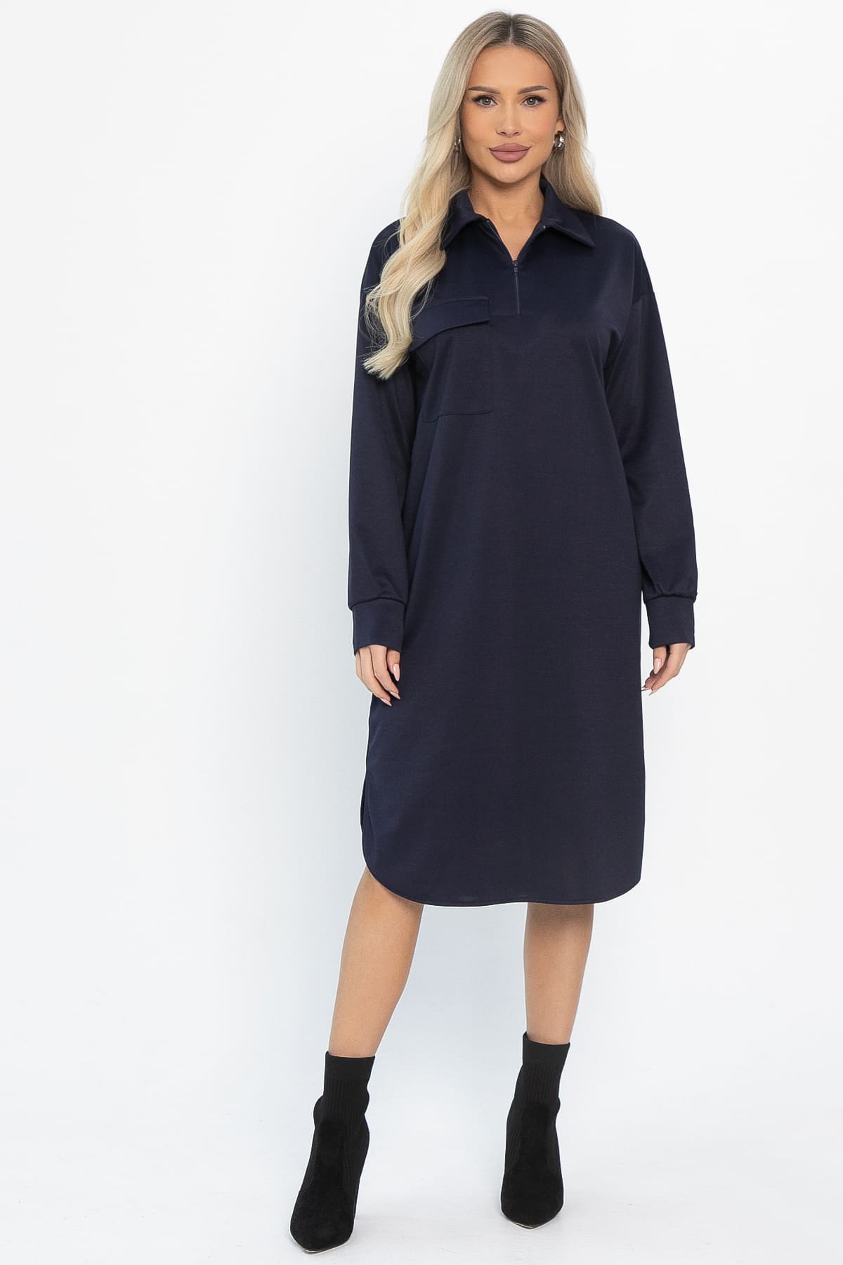 Платье-поло Сан-Диего (синее) П14575-10М