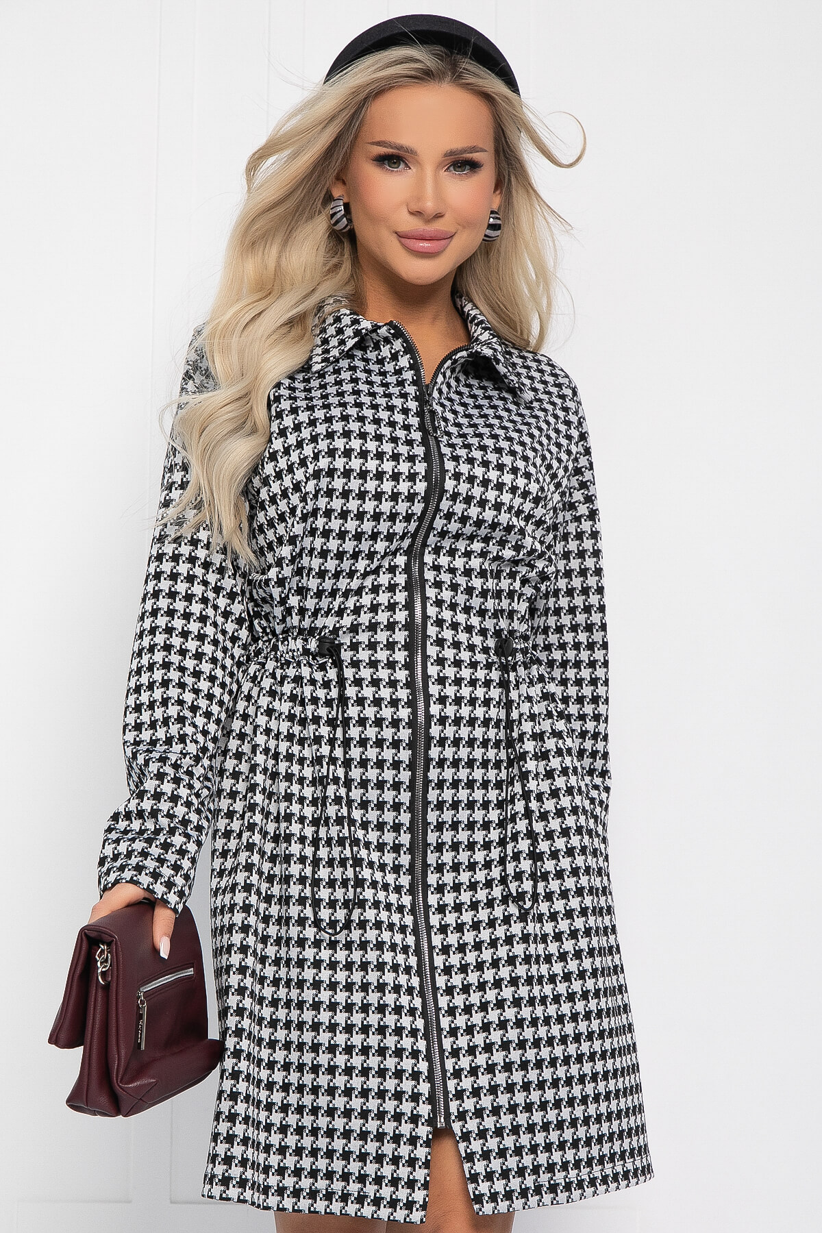 Платье Зарина (черно-белое) П14227-5М