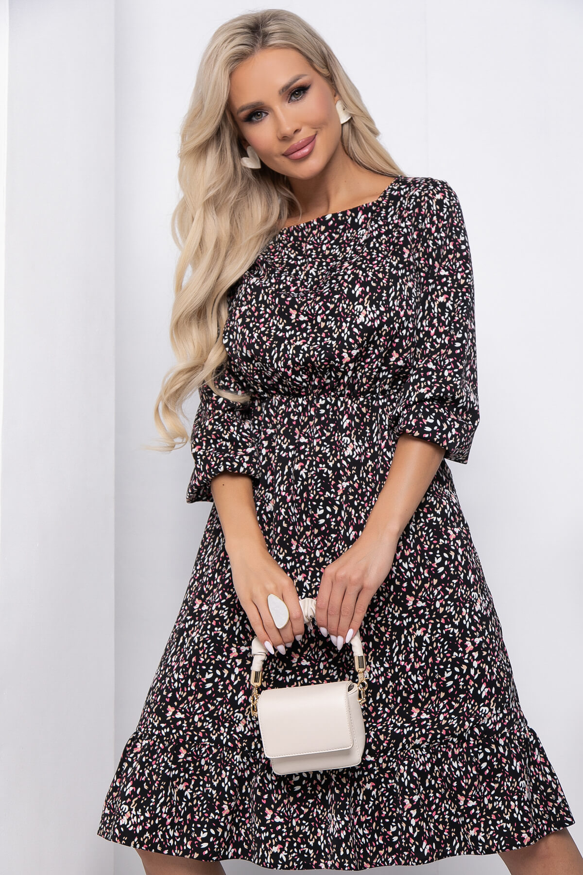 Платье "Лисбет" П8555 (черное)