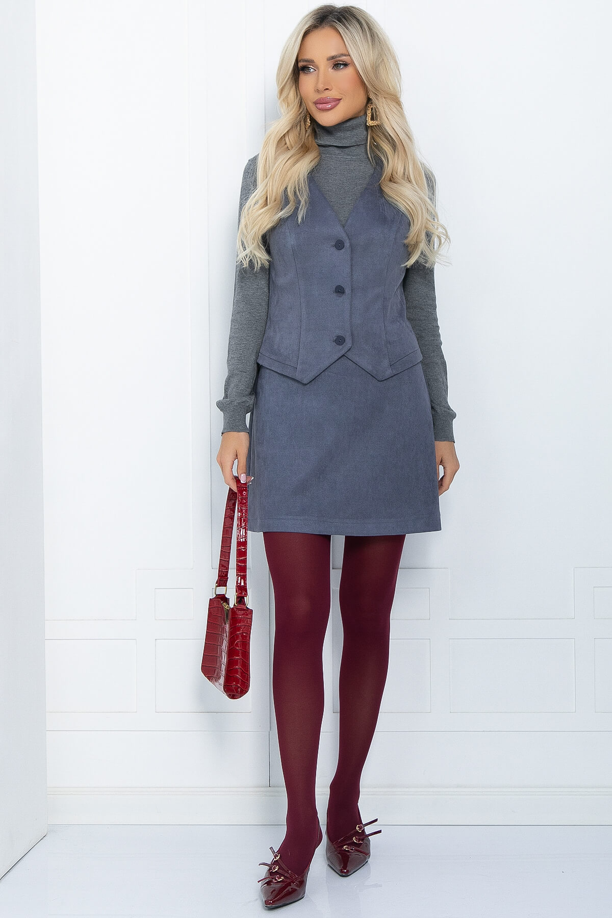 Жилет Силуэт (серый) Б11462