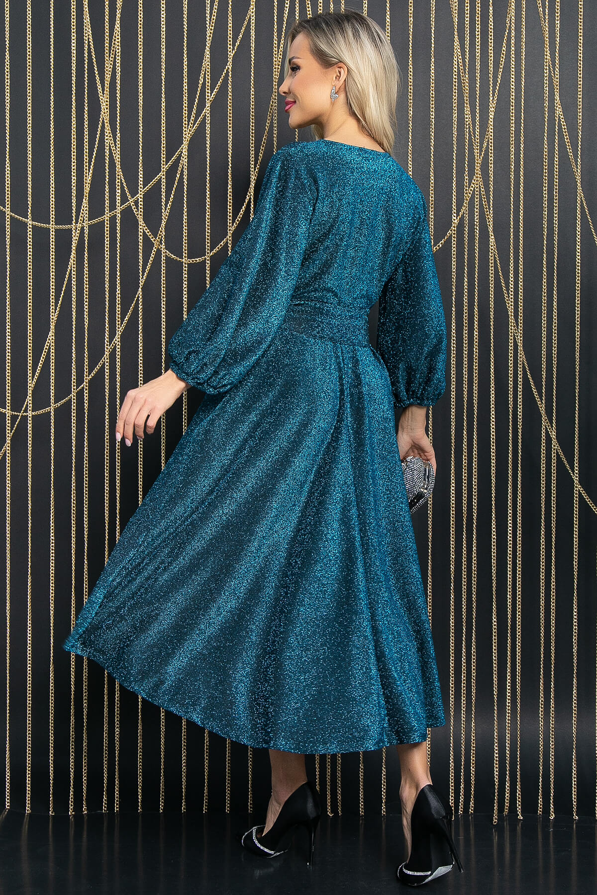 Платье Вечернее настроение (сапфир) П11745