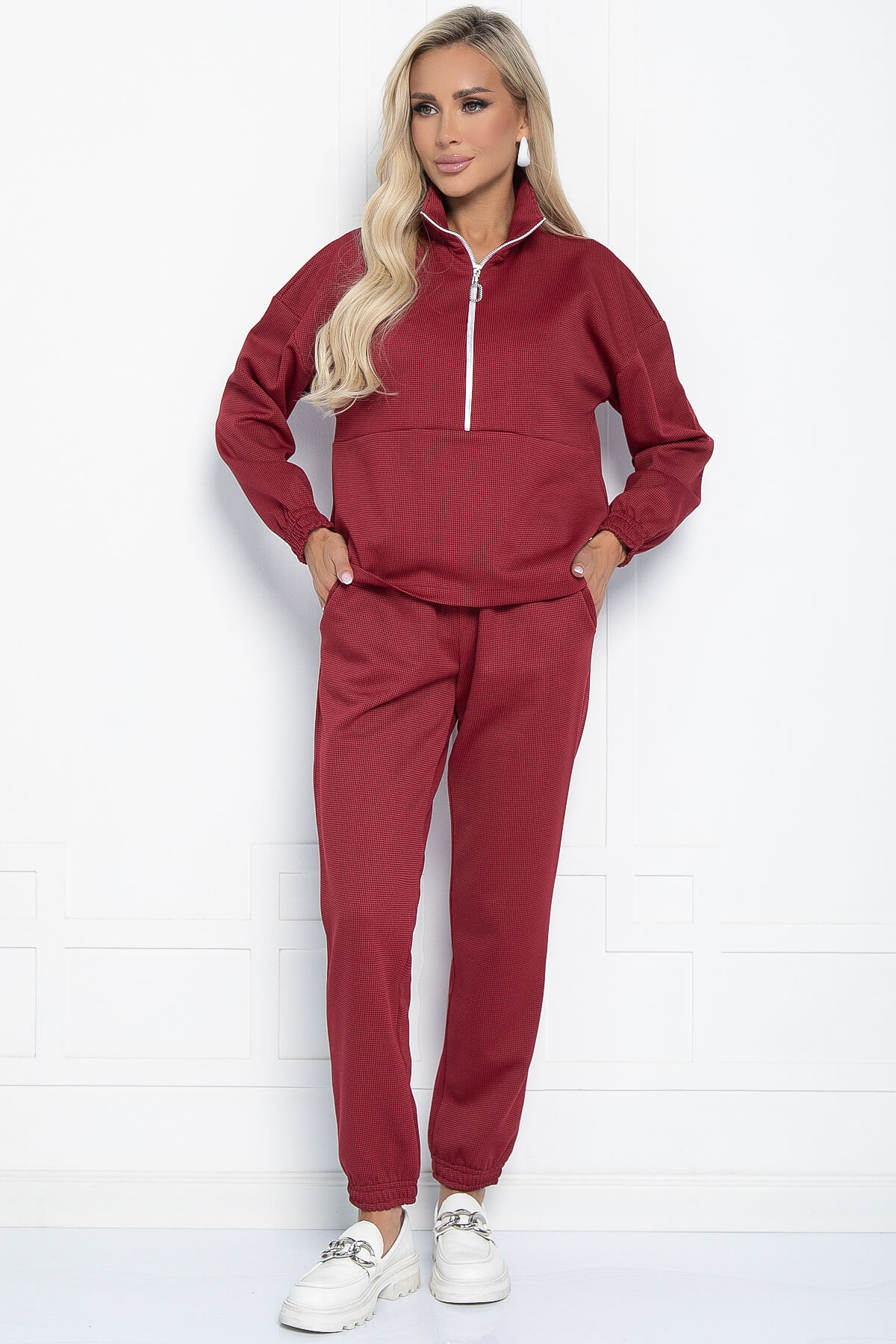 Костюм Спорти (бордовый) К11082