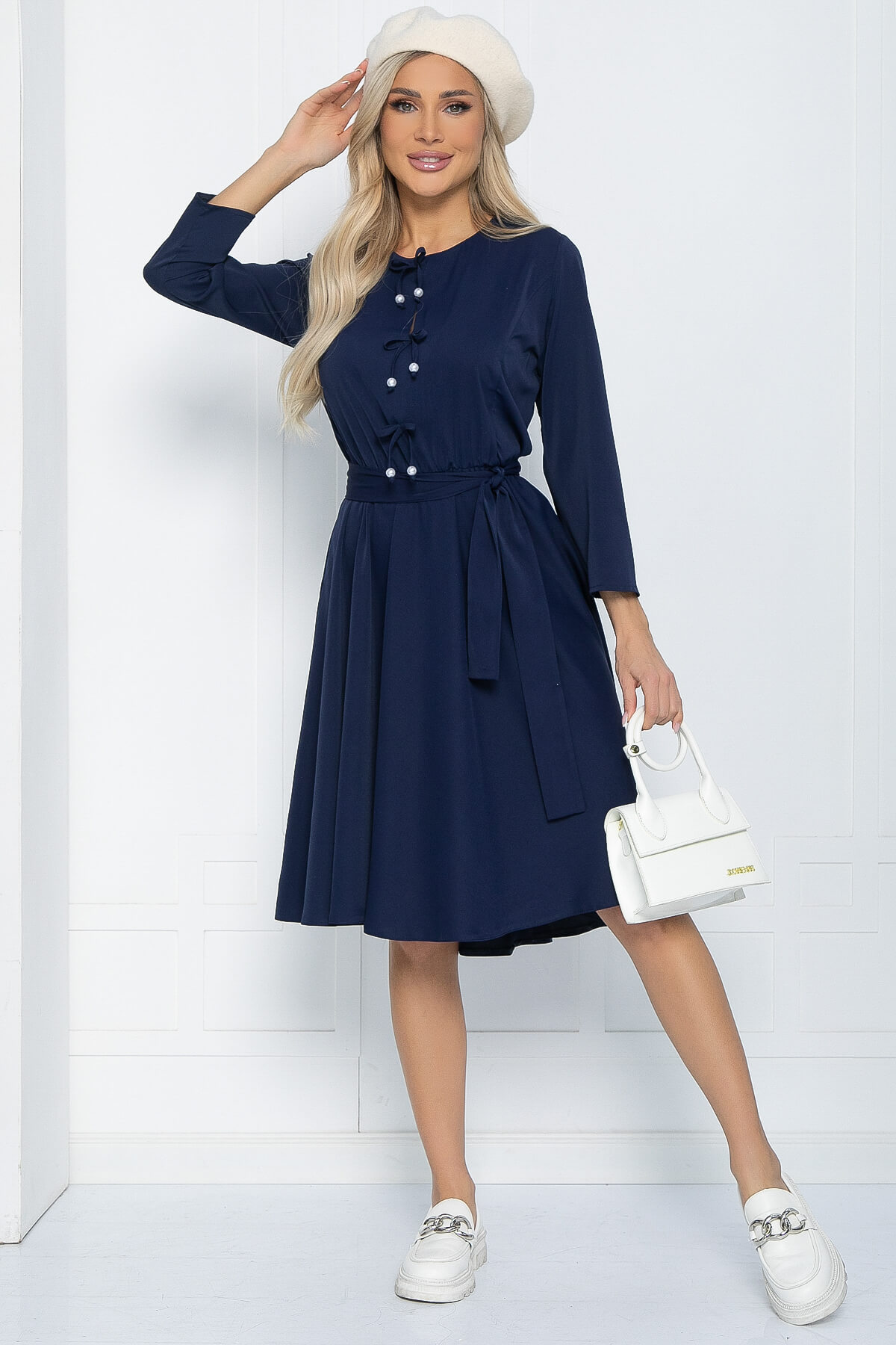 Платье Холли (синее) П11992