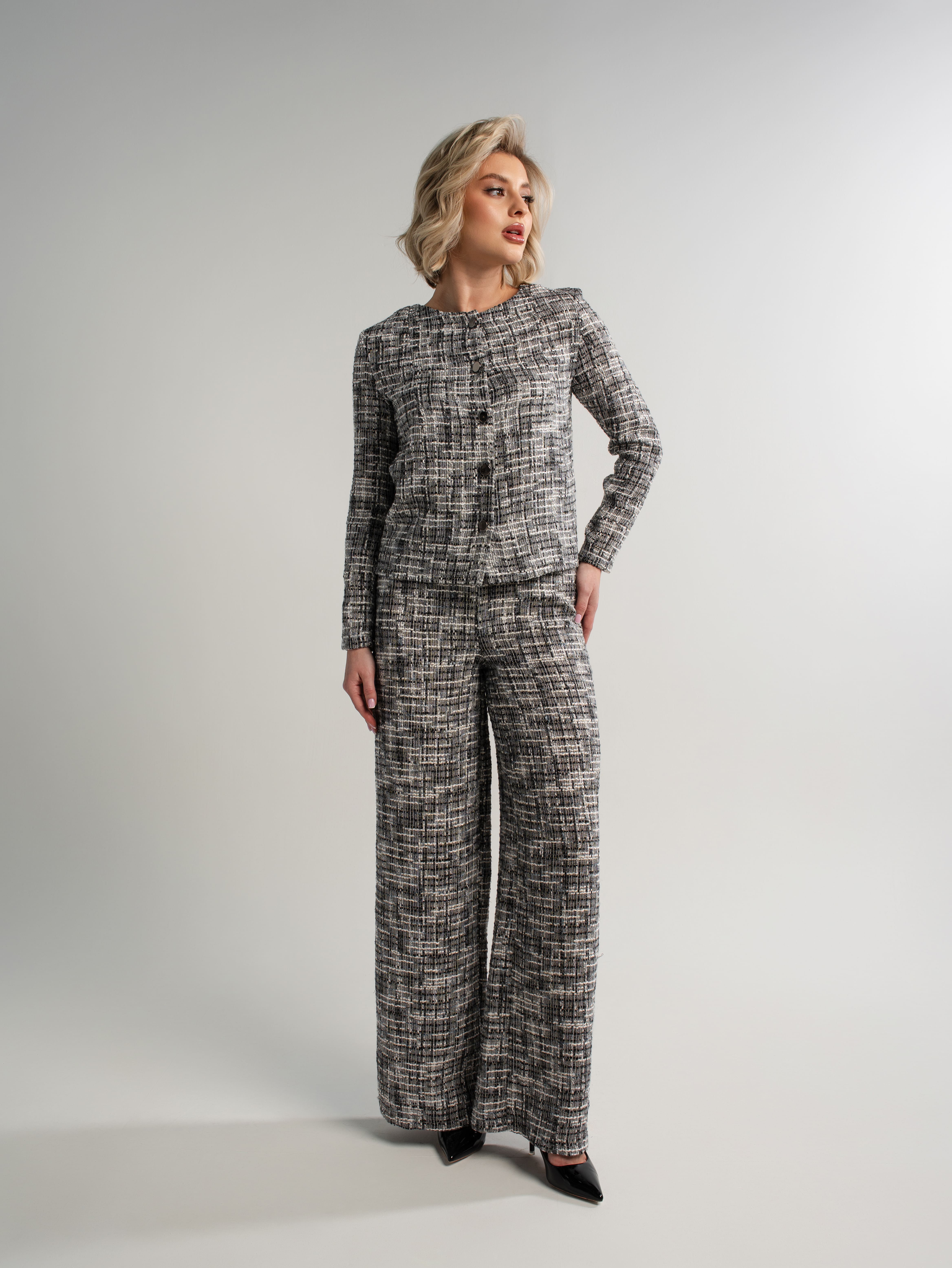 Костюм с брюками Марлин (серый) К15120-10М