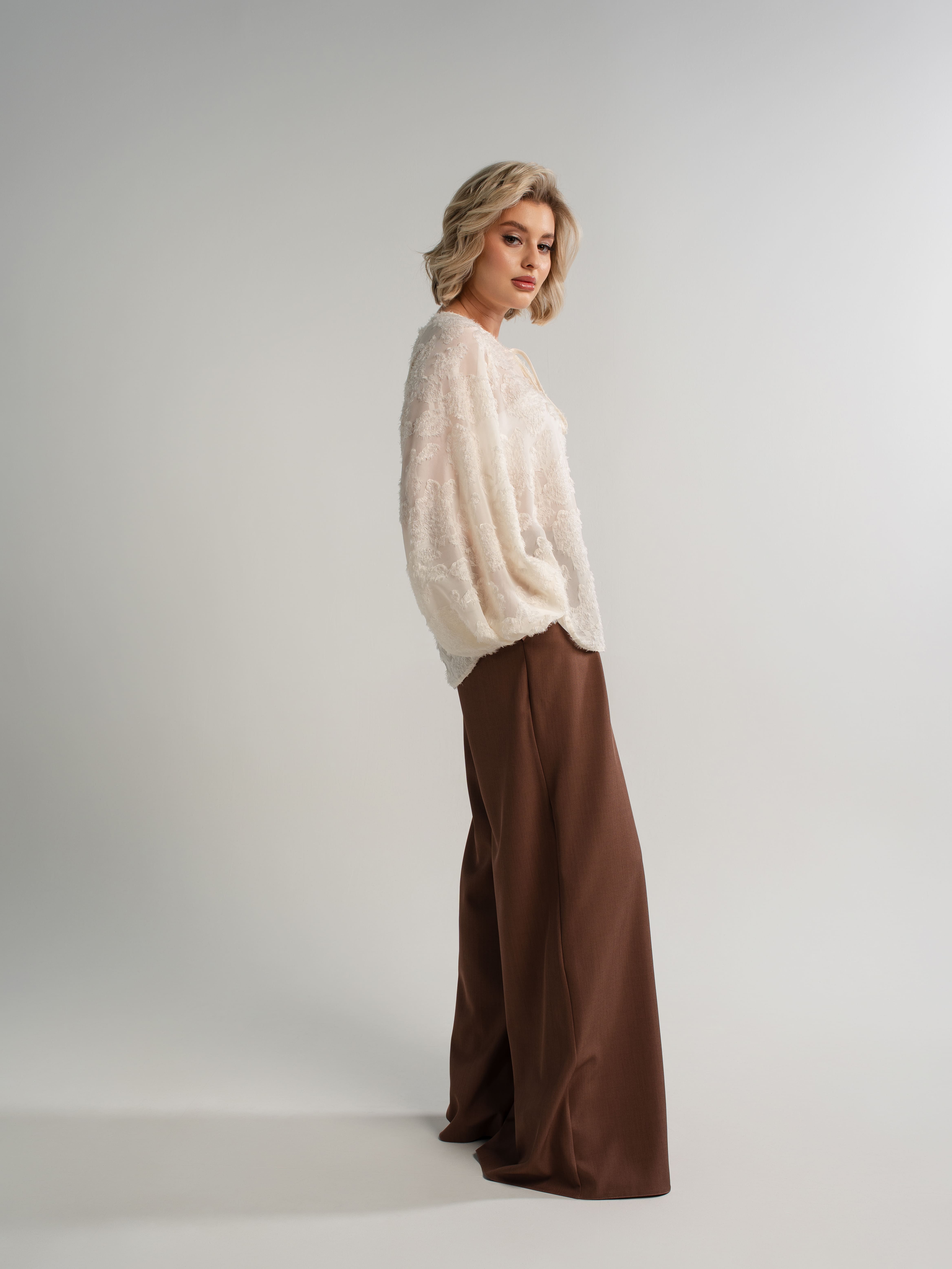 Блуза Воздушная мелодия (молочная) Б15140-7М