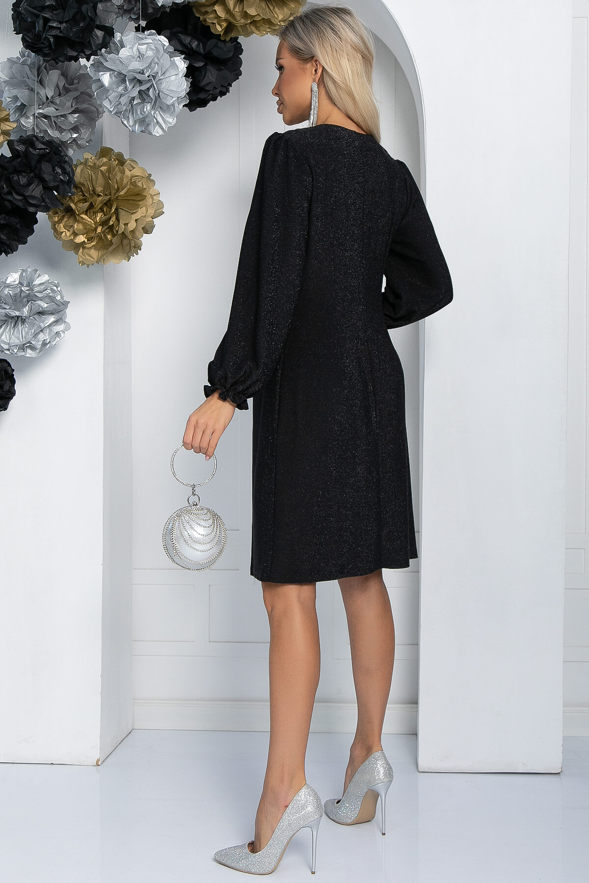 Платье Амелия (черное) П11589