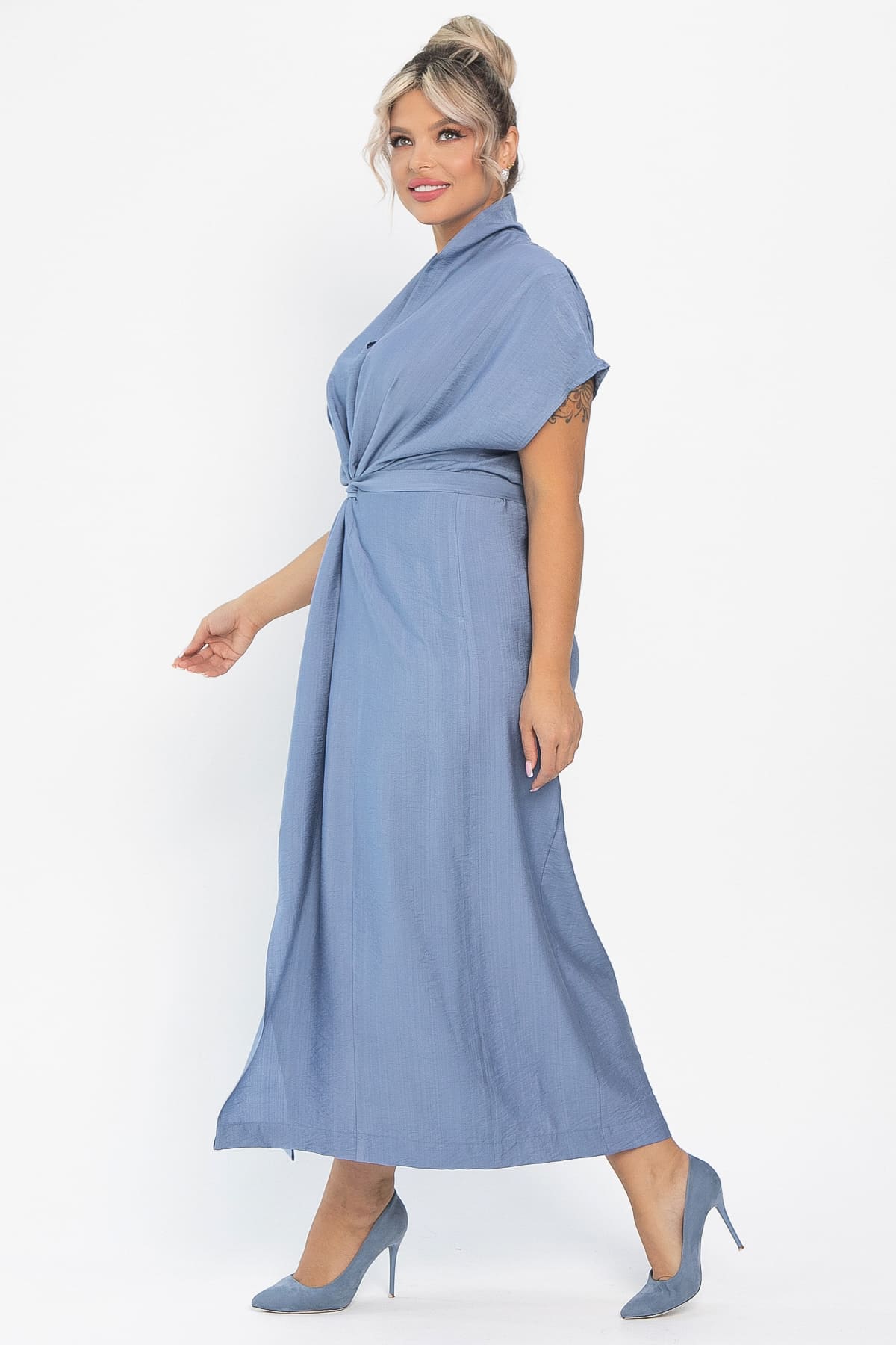 Платье Исландия (голубое) П14008-30М