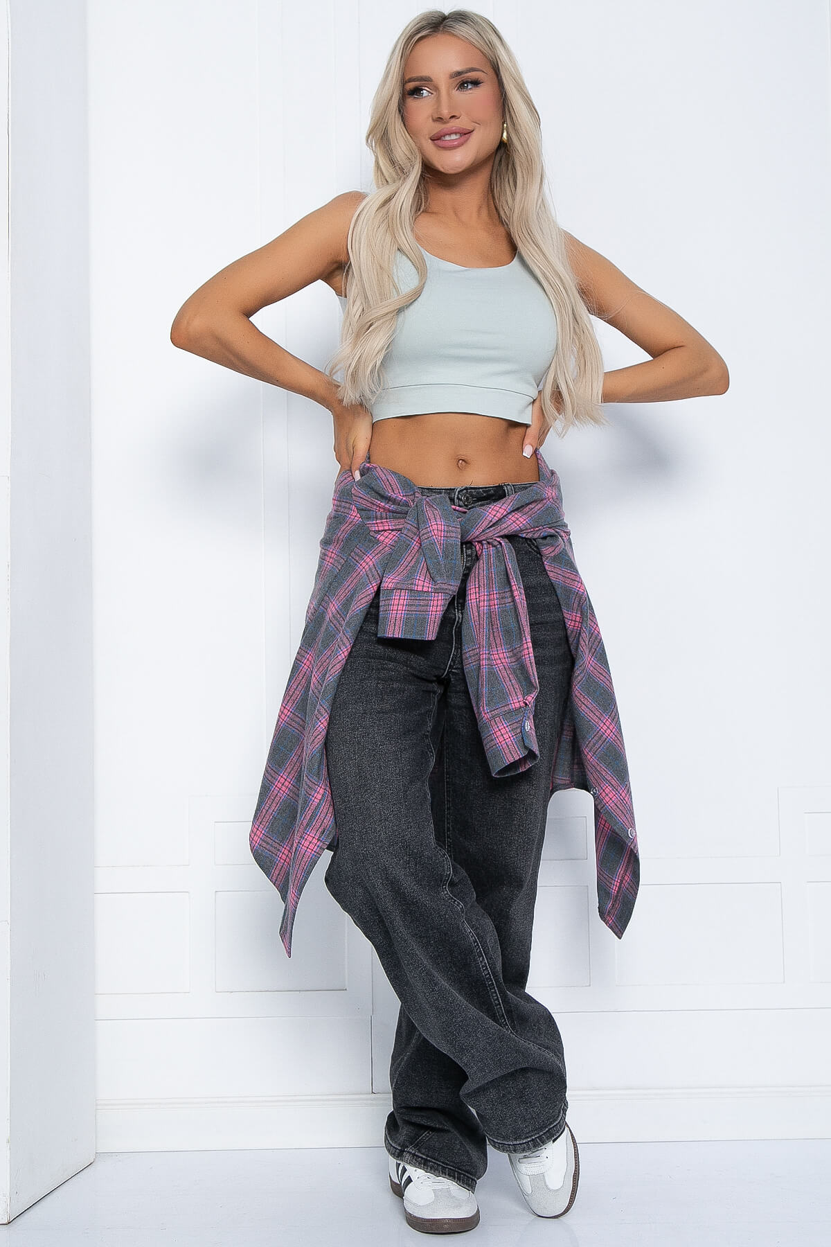 Кроп топ Софт (шалфей) Б12512-7