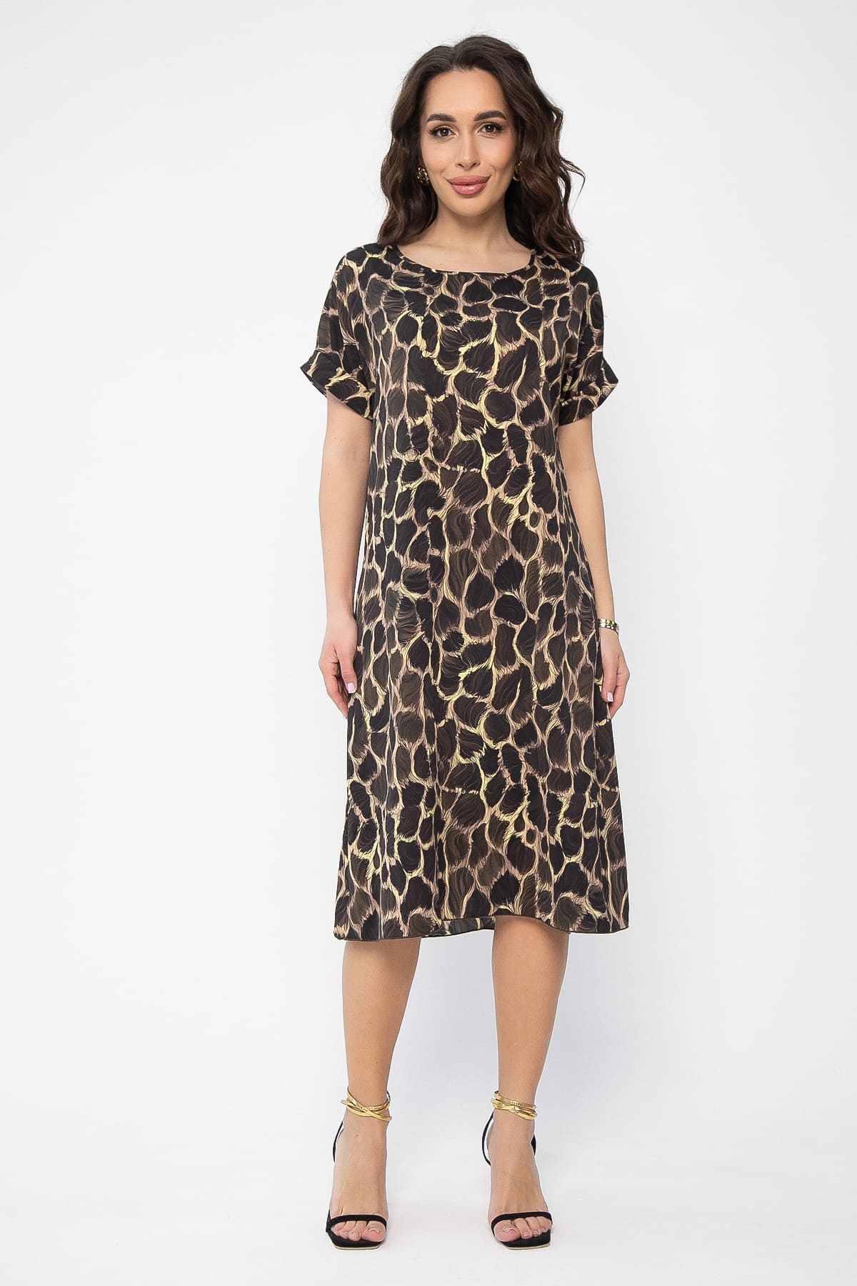 Платье Бренди (коричневое) П13619-12М