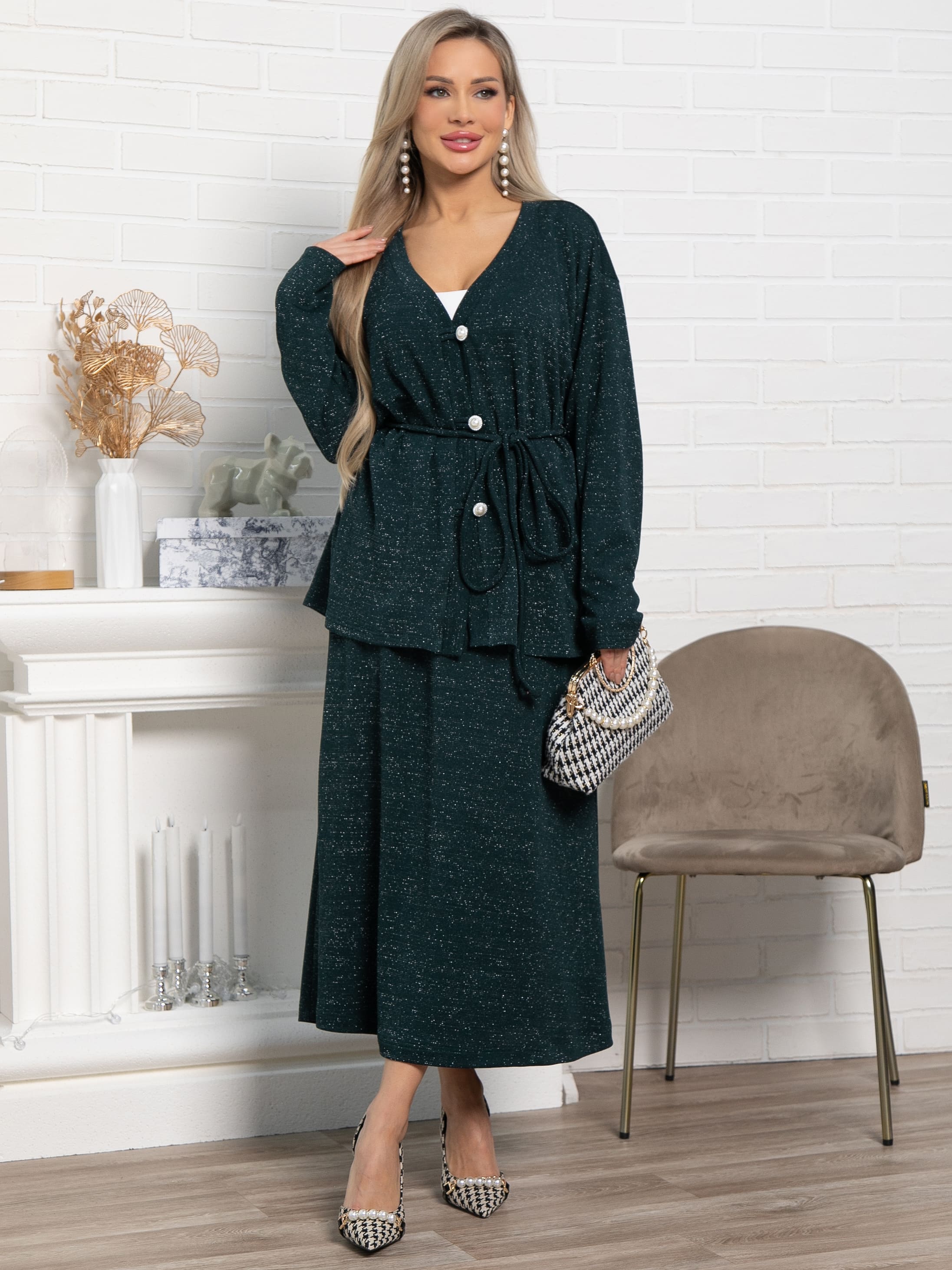 Кардиган Келли (зеленый) Б15052-39М