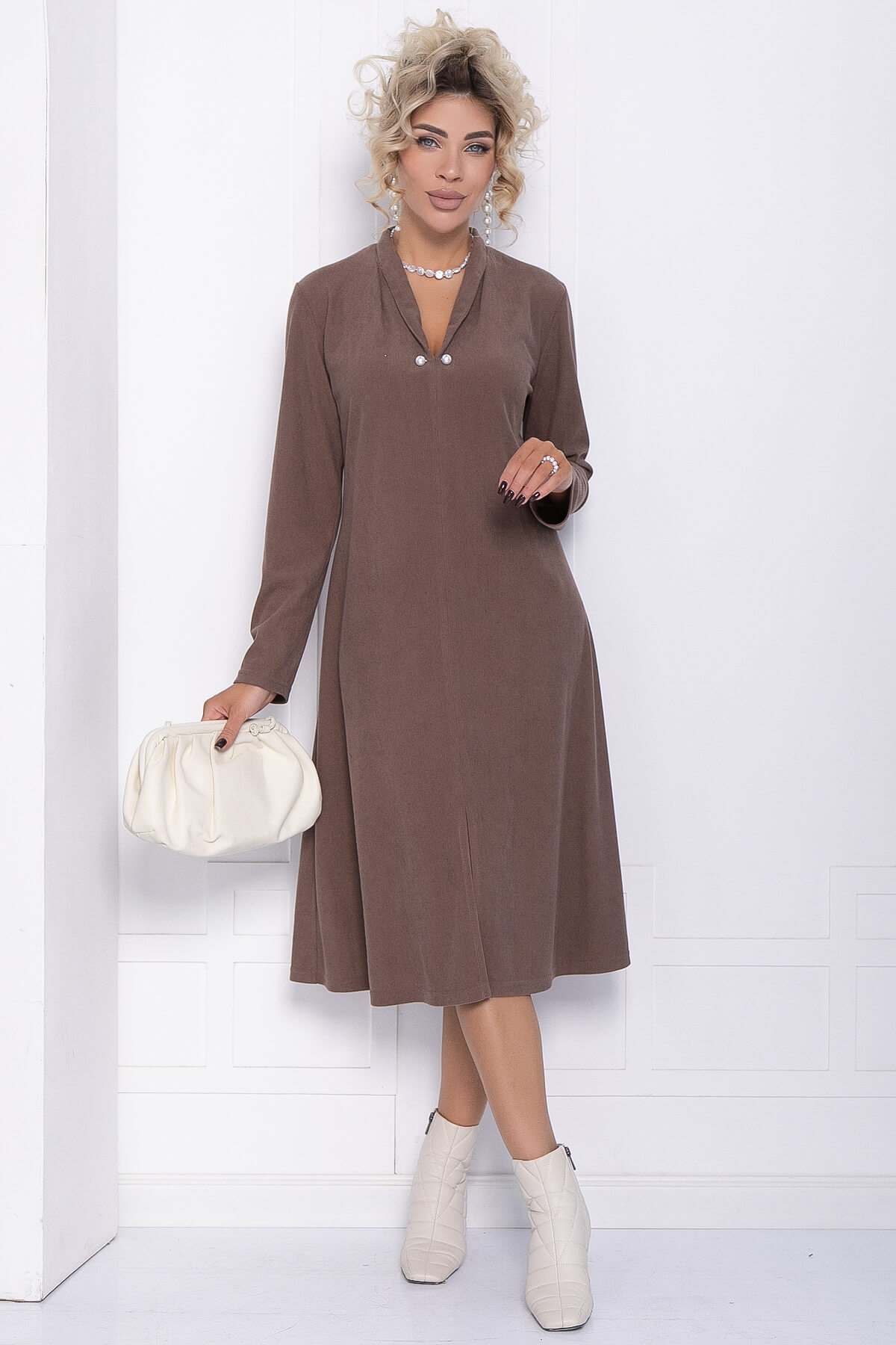 Платье Дарьяна НЬЮ (кофе) П12108