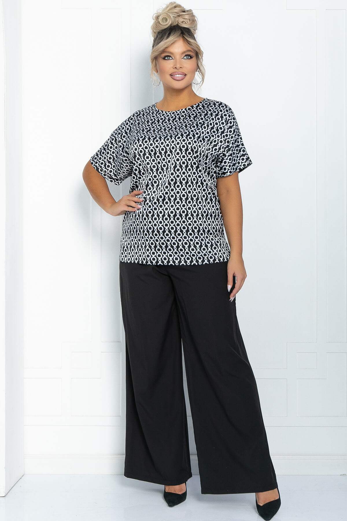 Блуза Морган (черная) Б11748