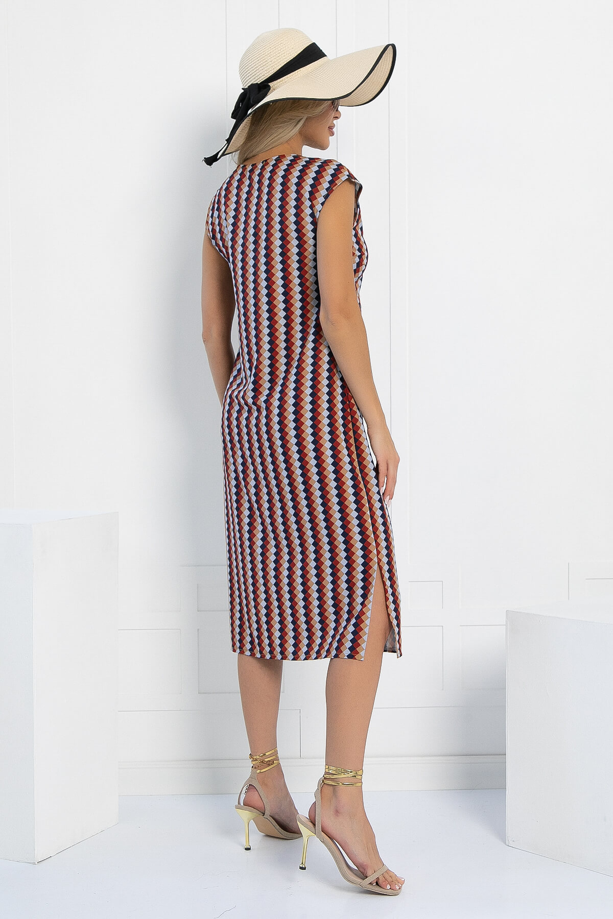 Платье Роксана (мультиколор) П13022-2М