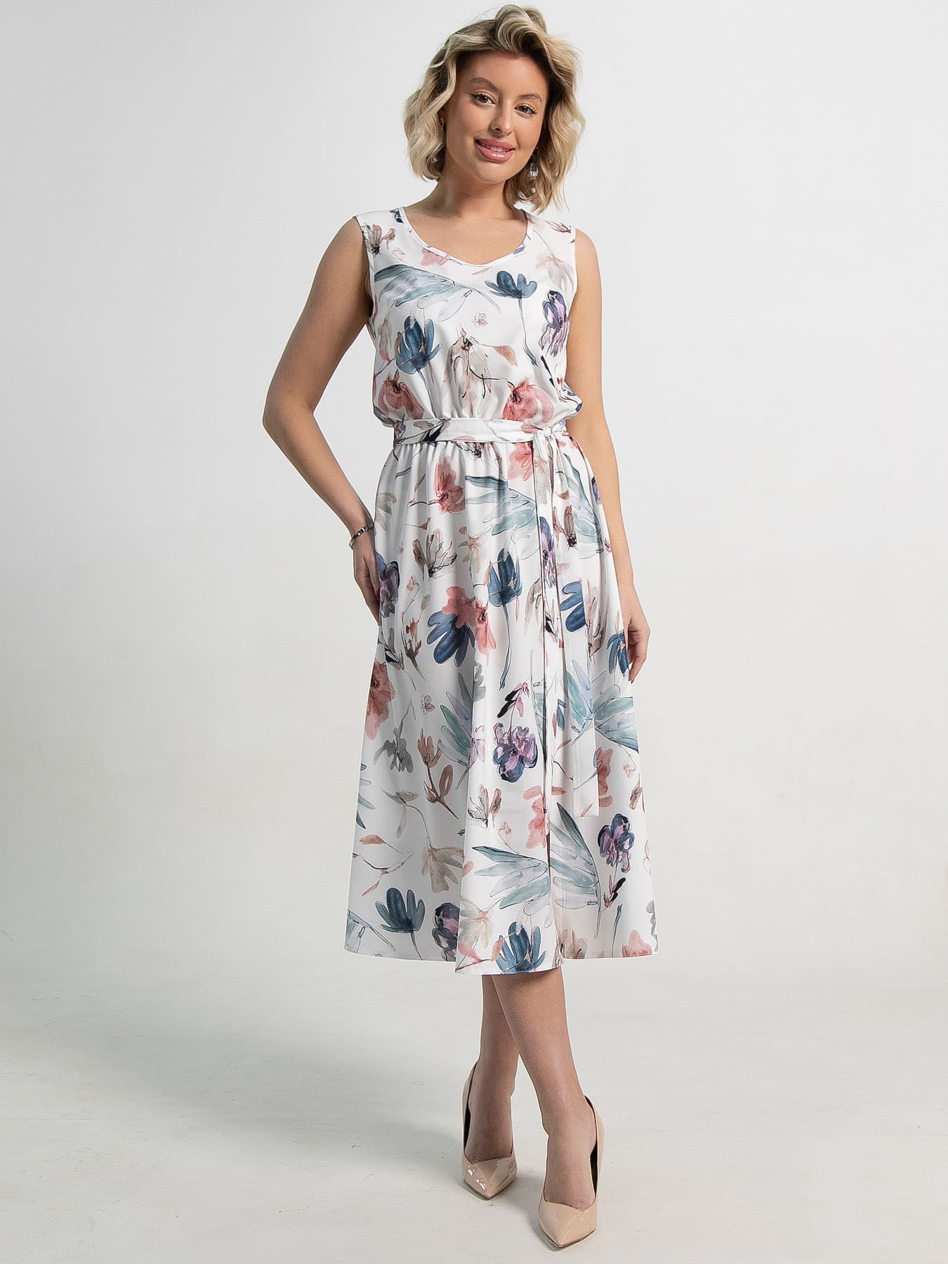 Платье Поцелуй солнца (белое) П15355-19М