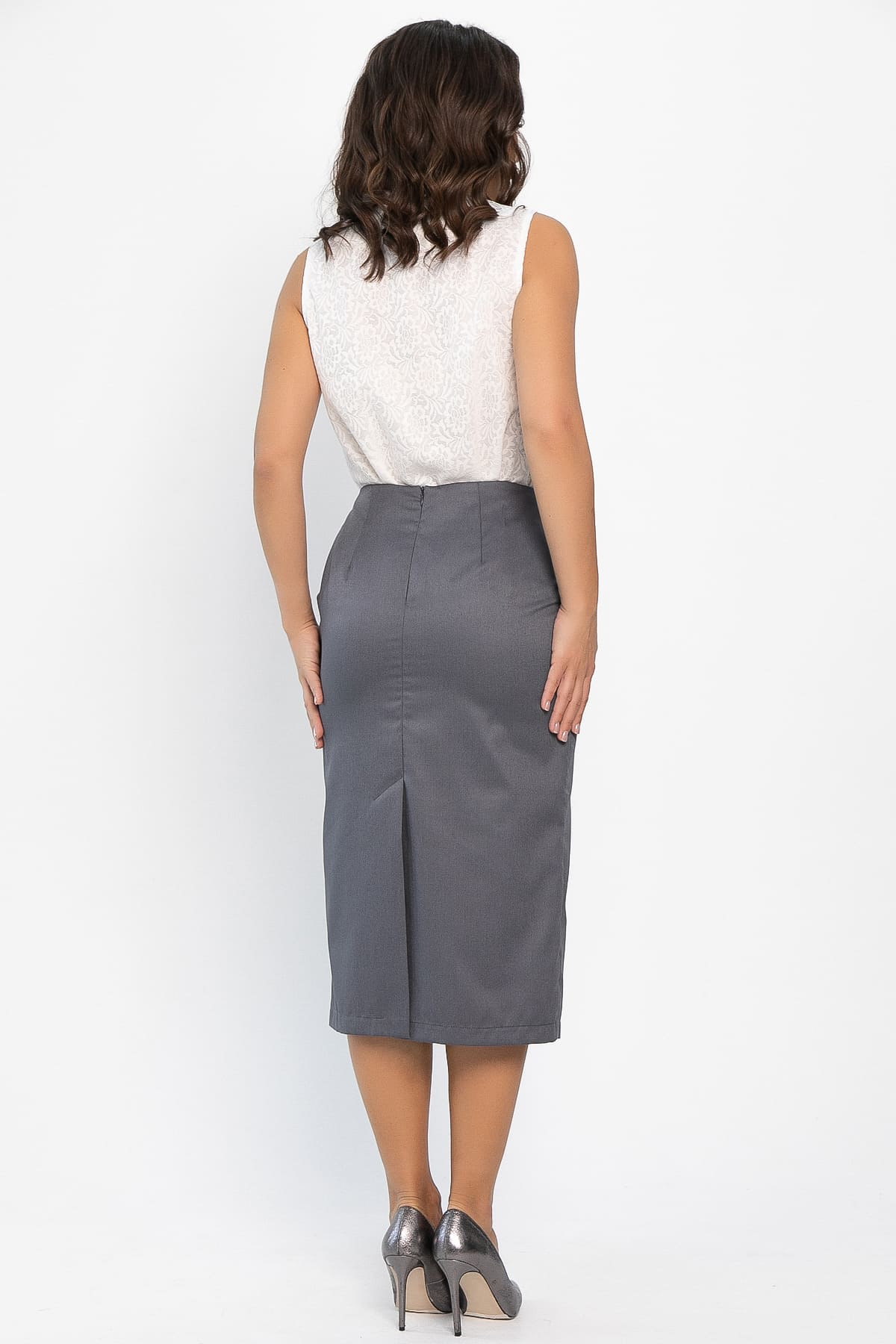 Юбка Эмма (темно-серая) Ю14166-25М