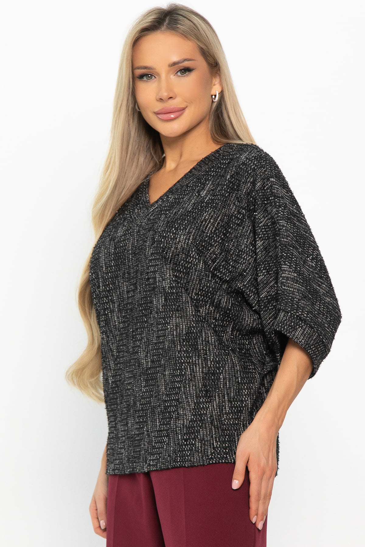 Джемпер трикотажный Джорджина (черный) Б14907-12М