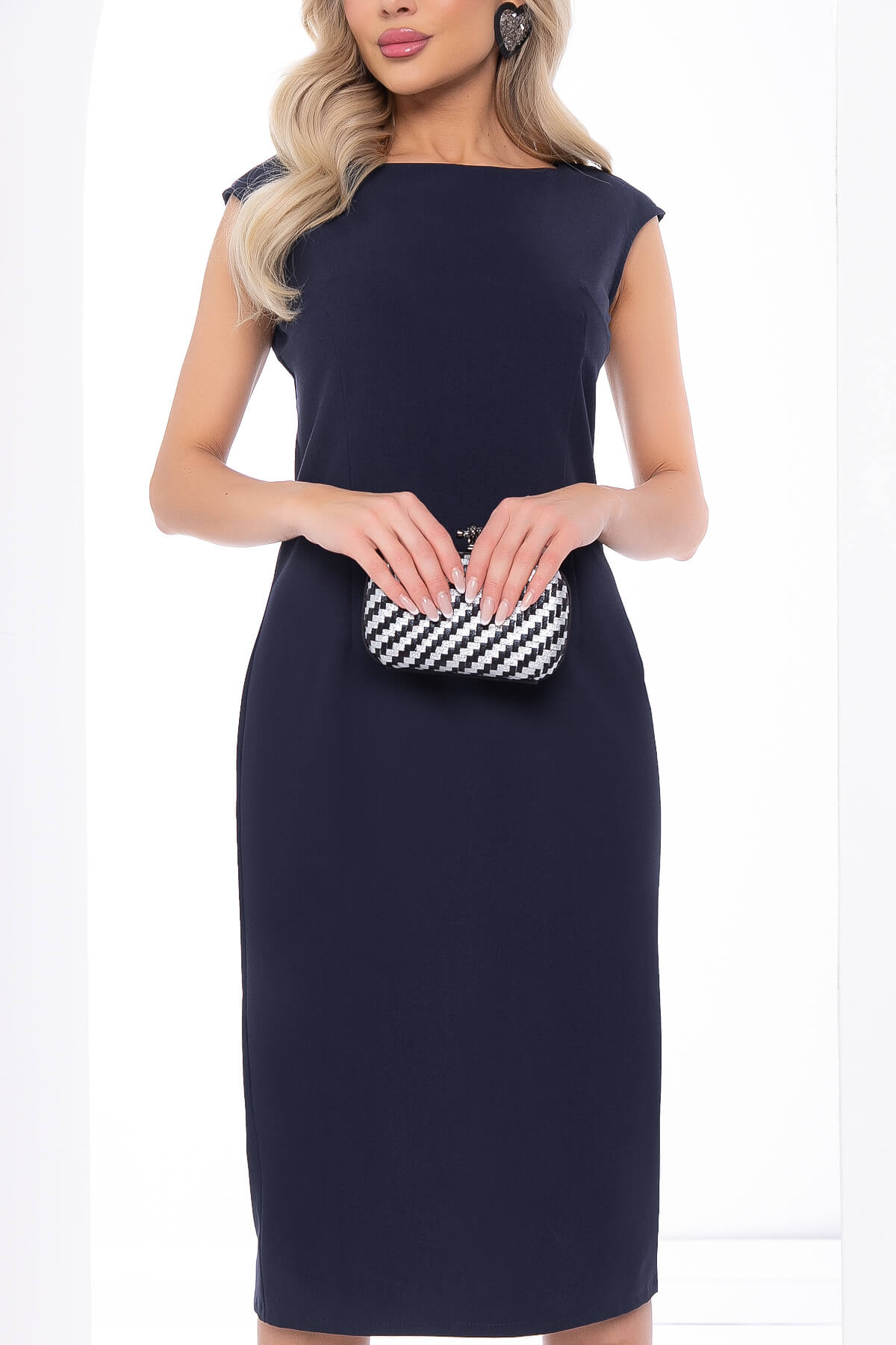 Платье Голливуд (темно-синее) П11950