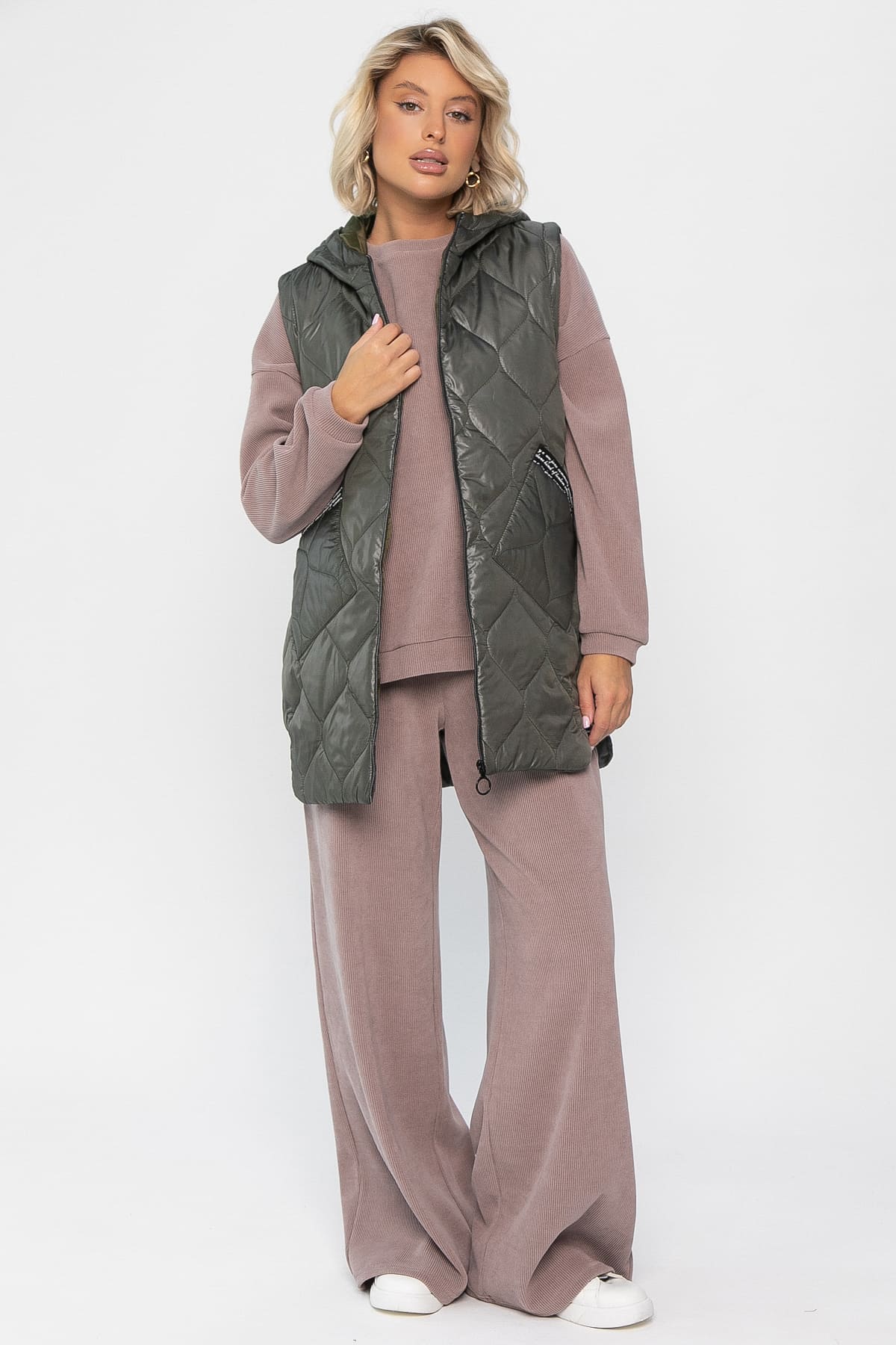 Костюм трикотажный Августа ХИТ (пыльная роза) К14346-5М