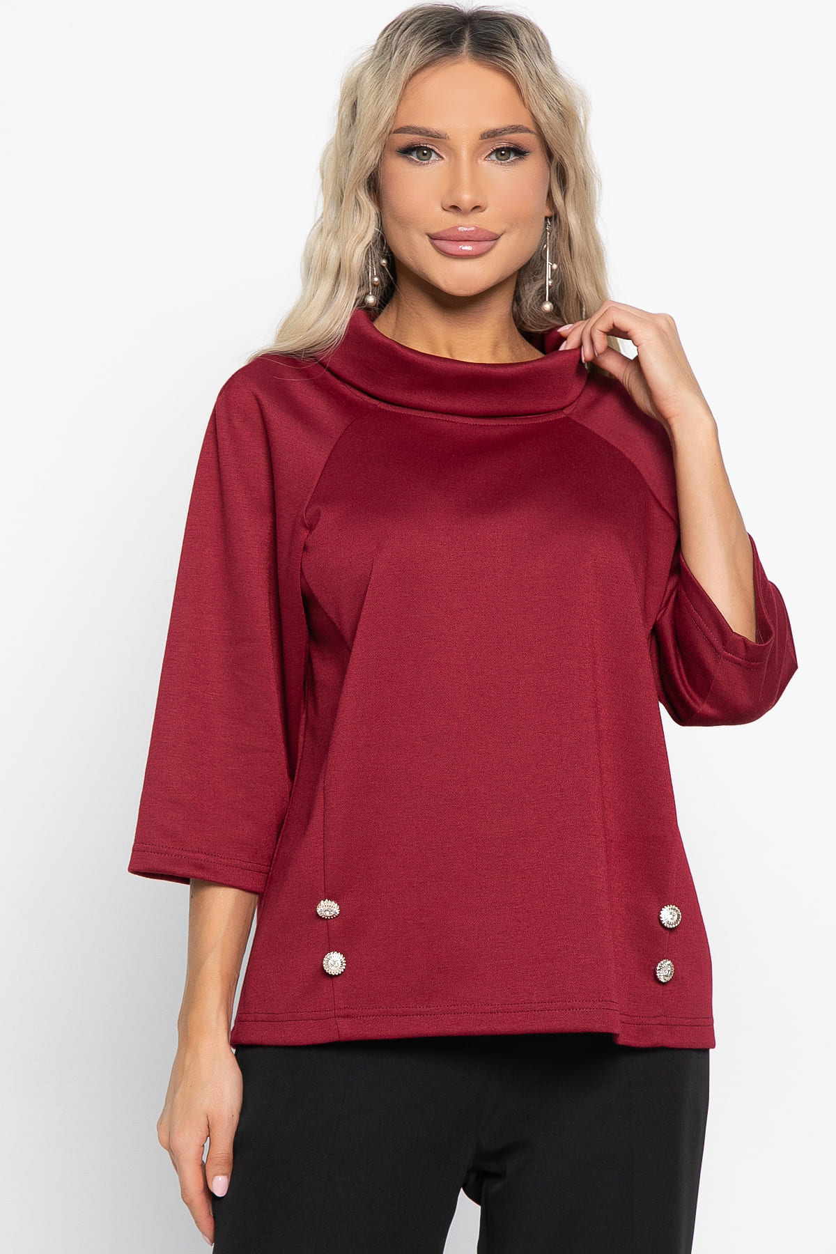 Джемпер Эдельвейс (бордовый) Б15003-18М