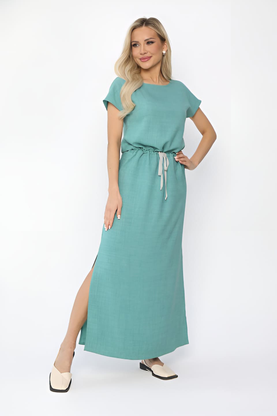 Платье Мэри (зеленое) П13697-12М