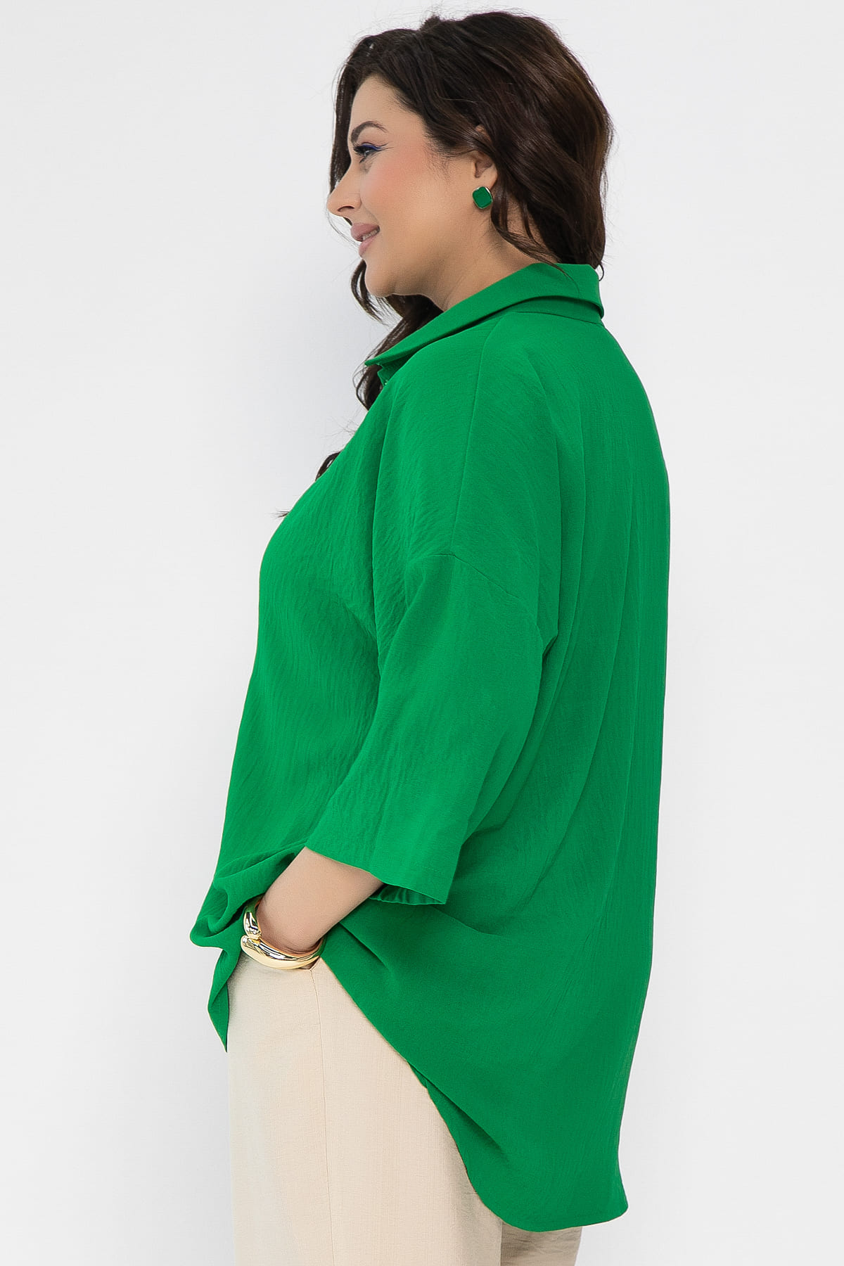 Рубашка Медея (зеленая) Б13428-13М