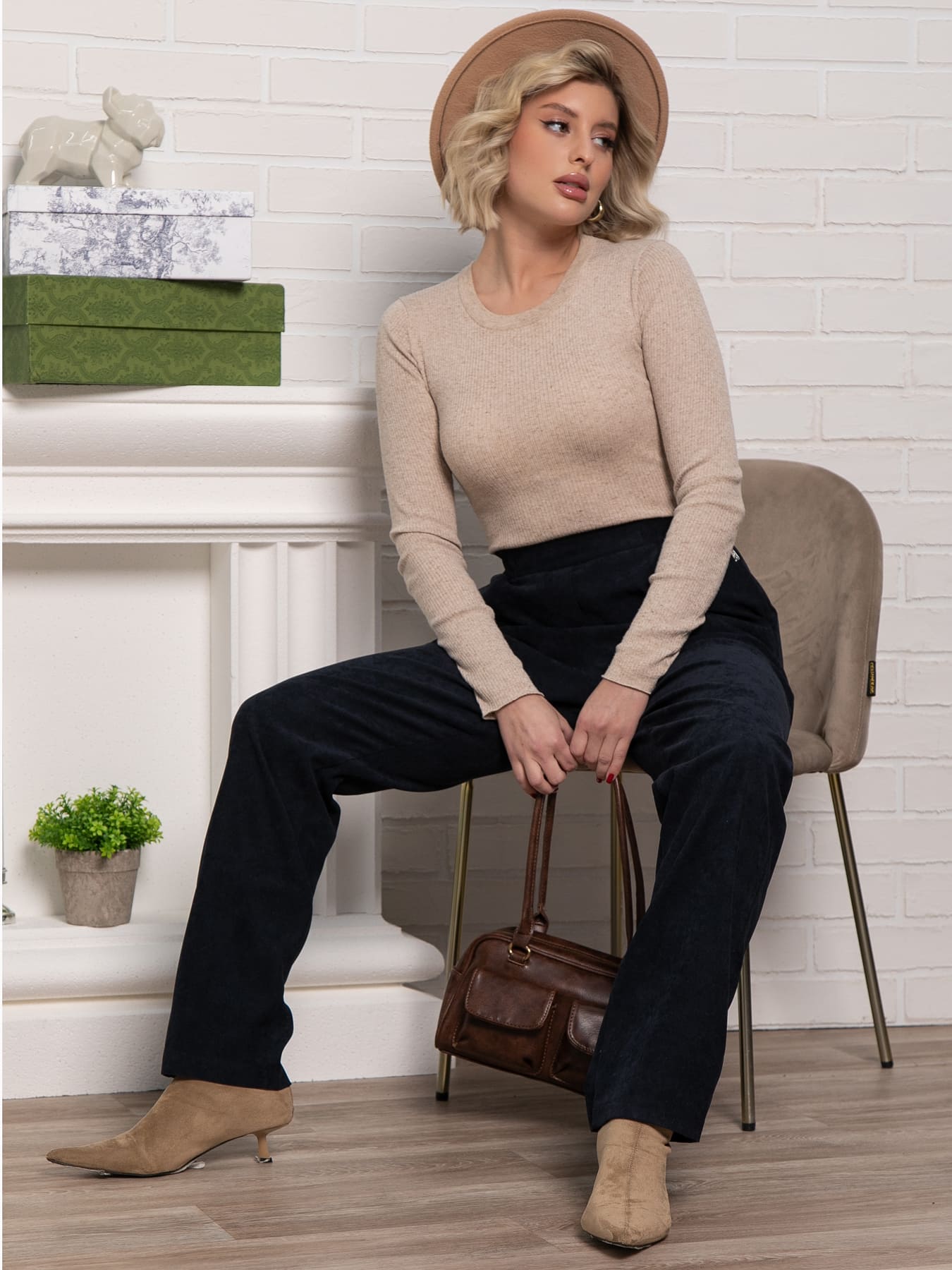 Брюки Люсьен (синий) Б15180-13М