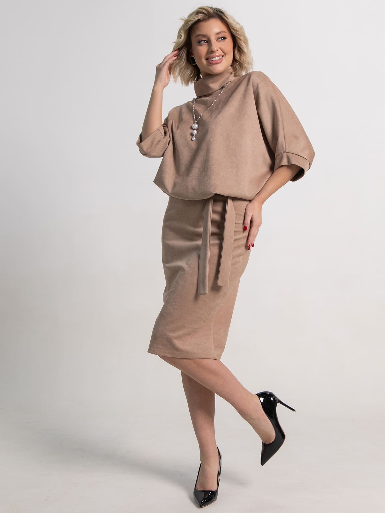 Платье Антония (капучино) П15272-12М