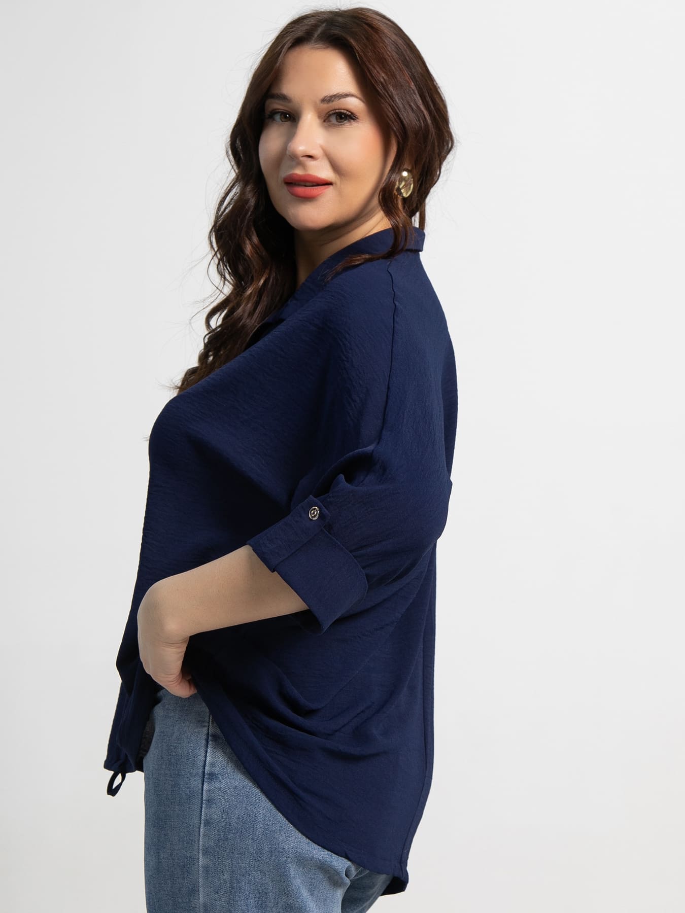 Блуза Серенада (синий) Б15552-24М