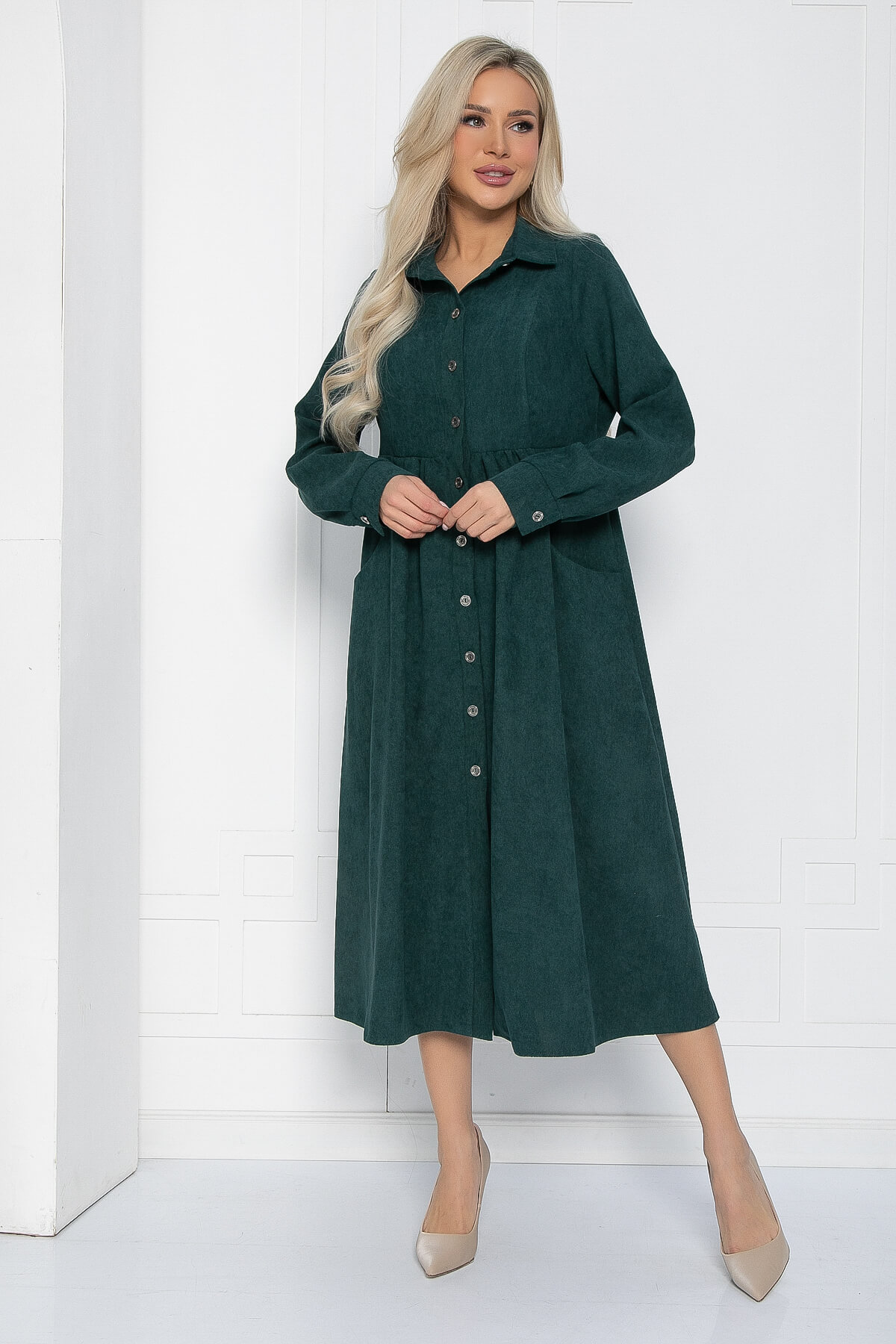 Платье Сабина (изумруд) П12655-4