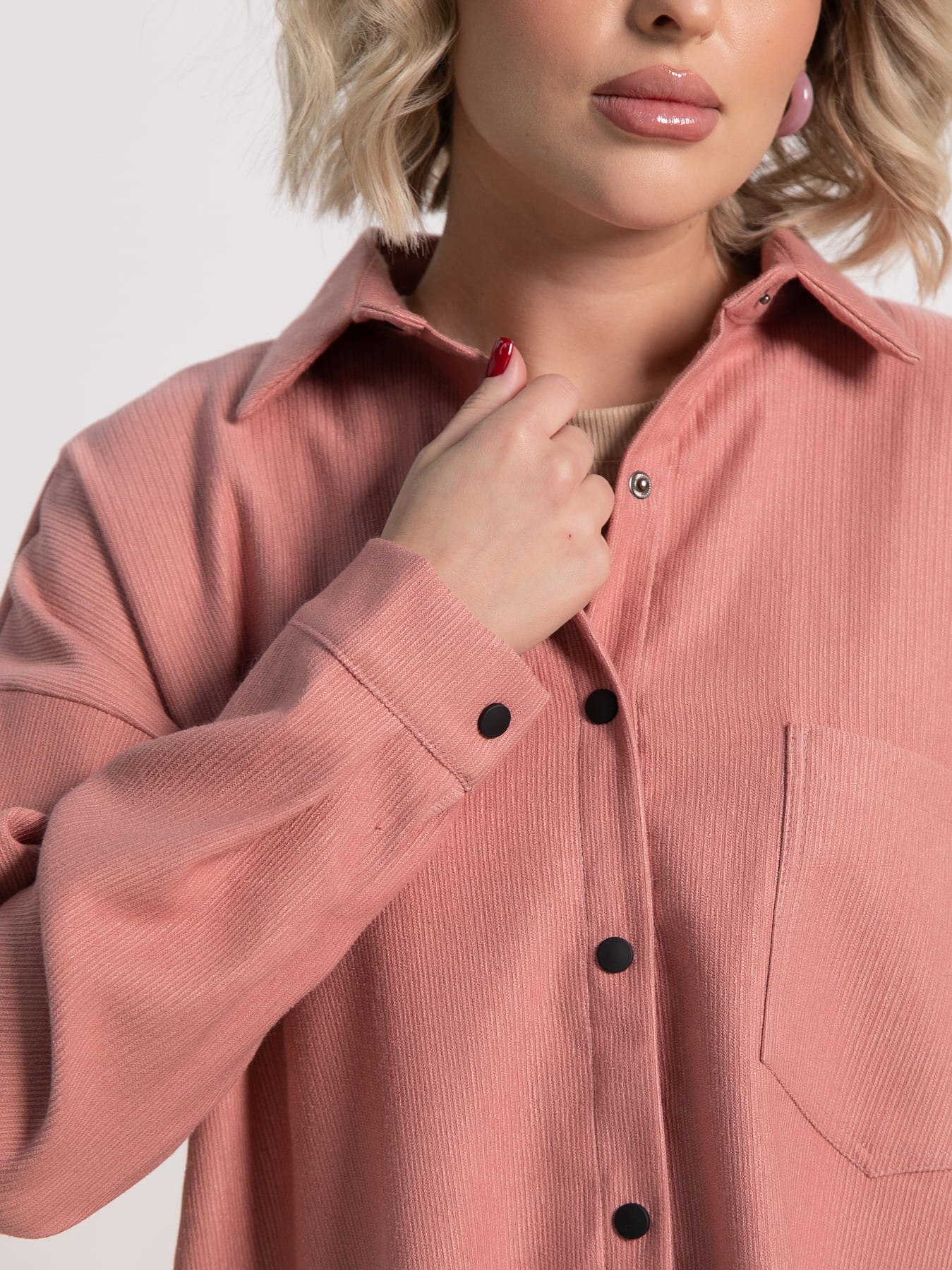 Рубашка Загадочная девушка  (пыльная роза) Б15170-4М