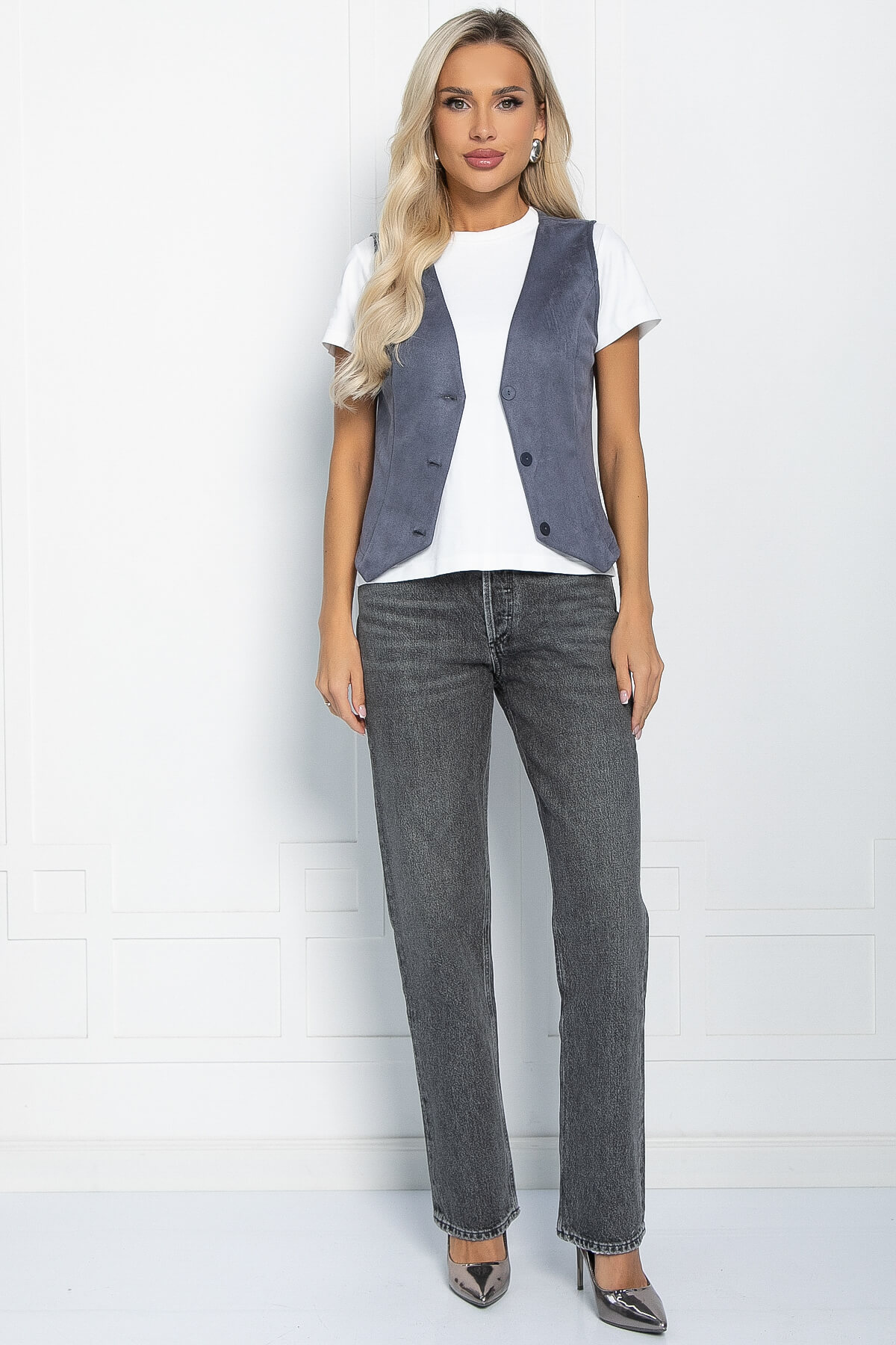 Жилет Силуэт (серый) Б11462