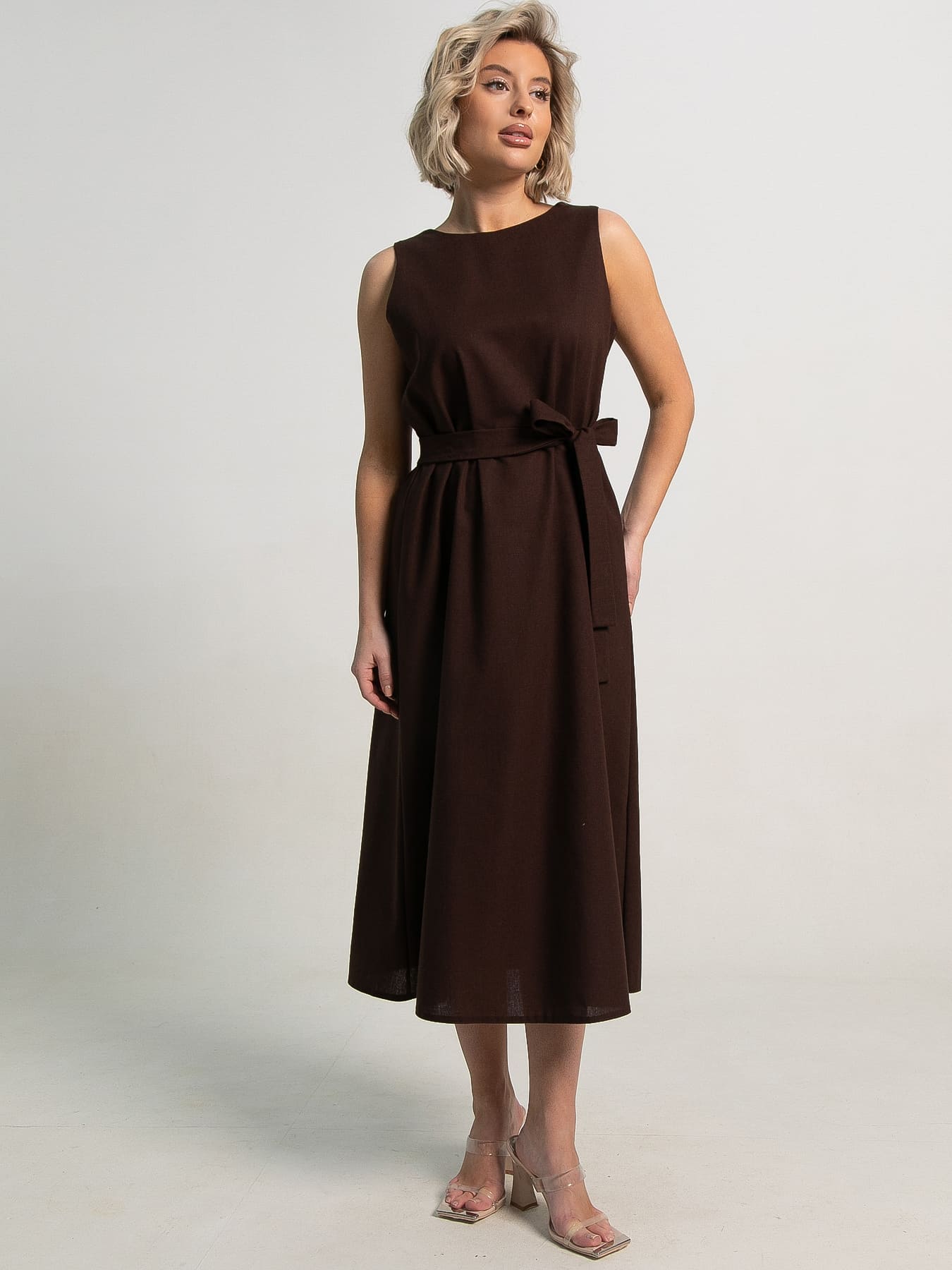 Платье Люси (шоколад) П15613-25М