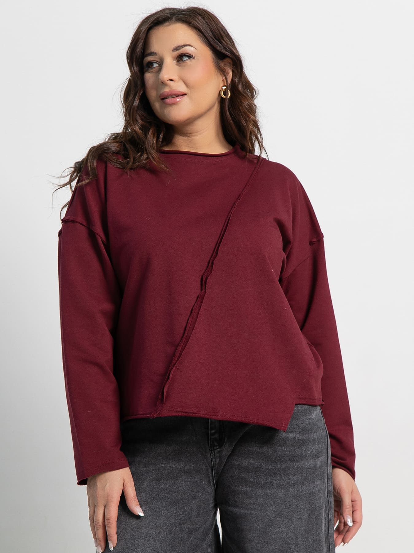 Блуза Эйрин (бордовая) Б15103-35М