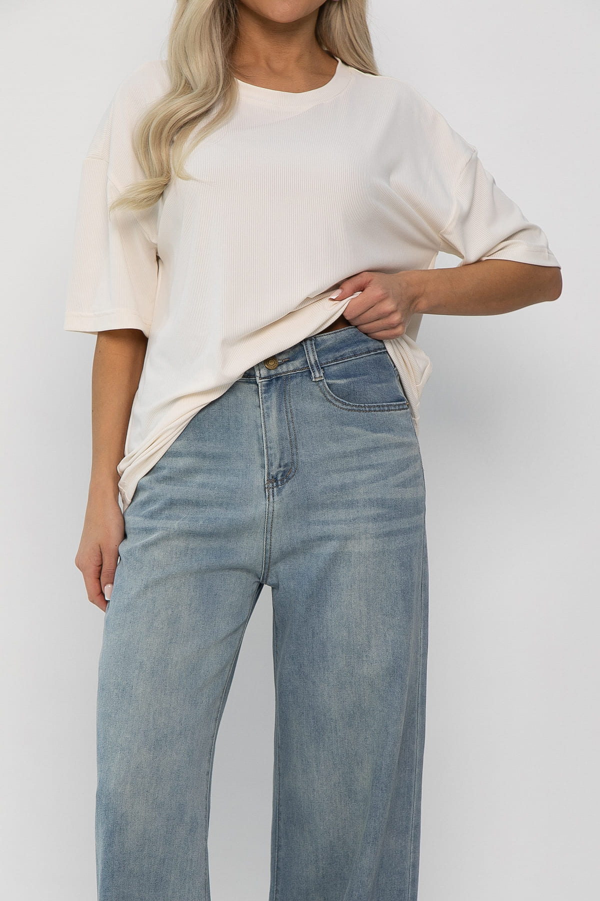 Джинсы Фаби НЬЮ (сине-голубые) Б13806-4М