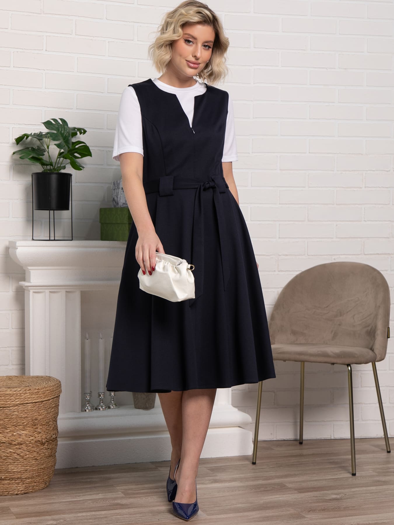 Платье Эрика (темно-синее) П15204-53М