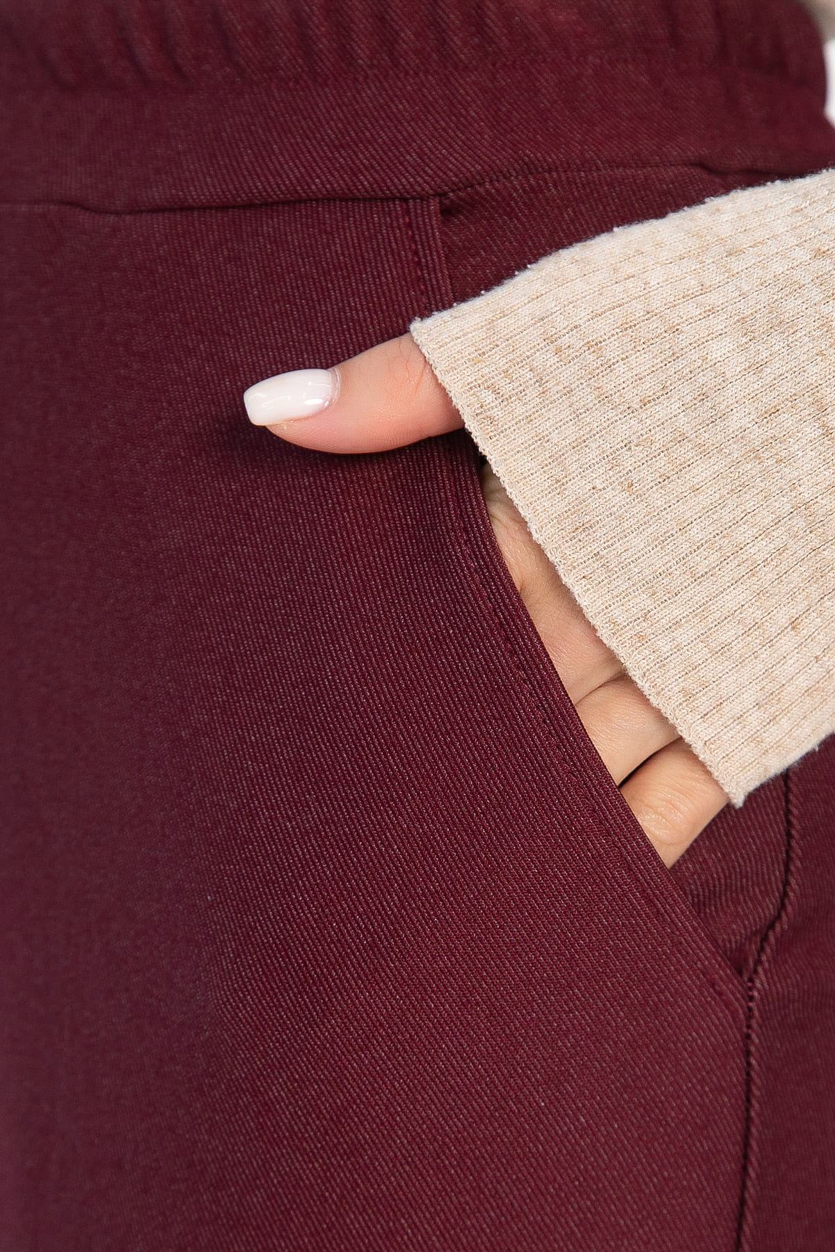 Брюки Беззаботное путешествие (бордовые) Б14388-16М