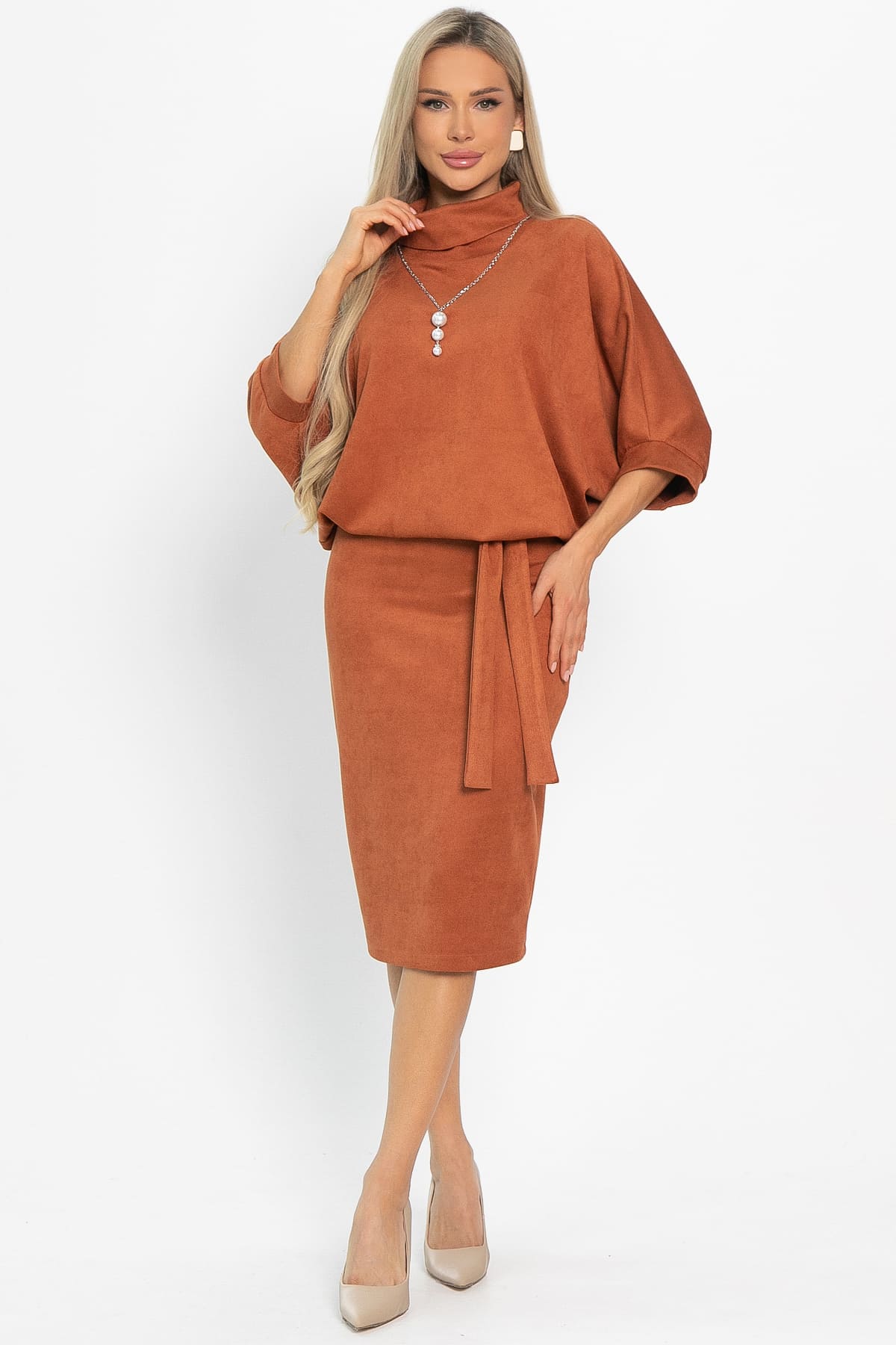 Платье Антония (терракот) П14910-12М